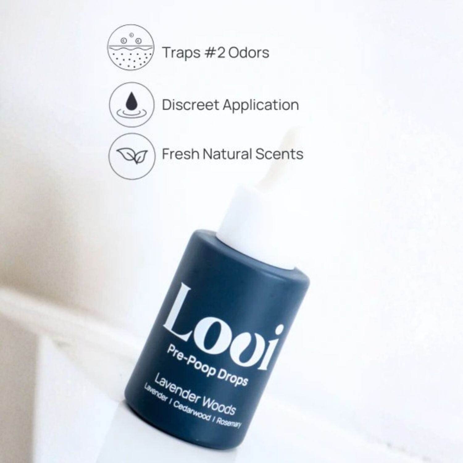 Loo Pre-Poop Drops - Lavender Woods (30ml) Other Loo