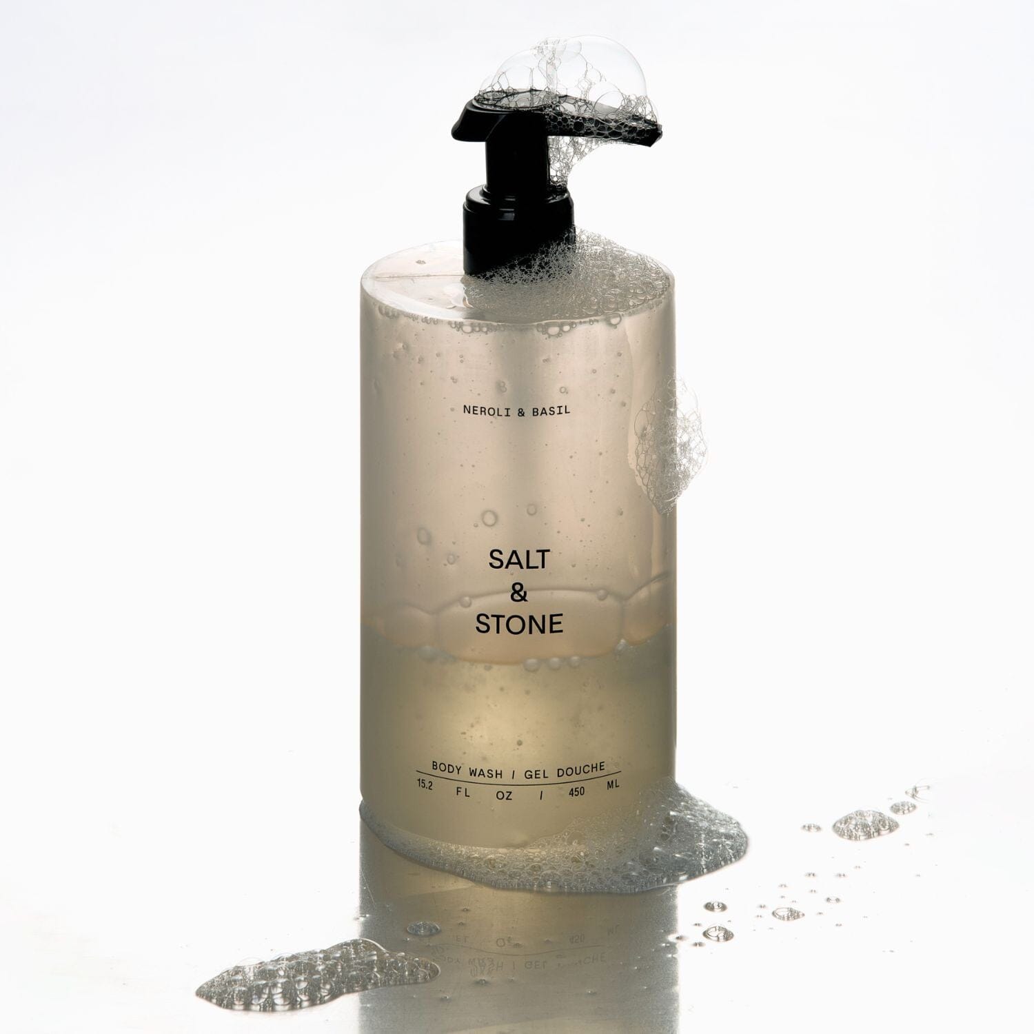 Salt & Stone Body Wash - Neroli & Basil (Size Options) Shower Gels & Washes Salt & Stone