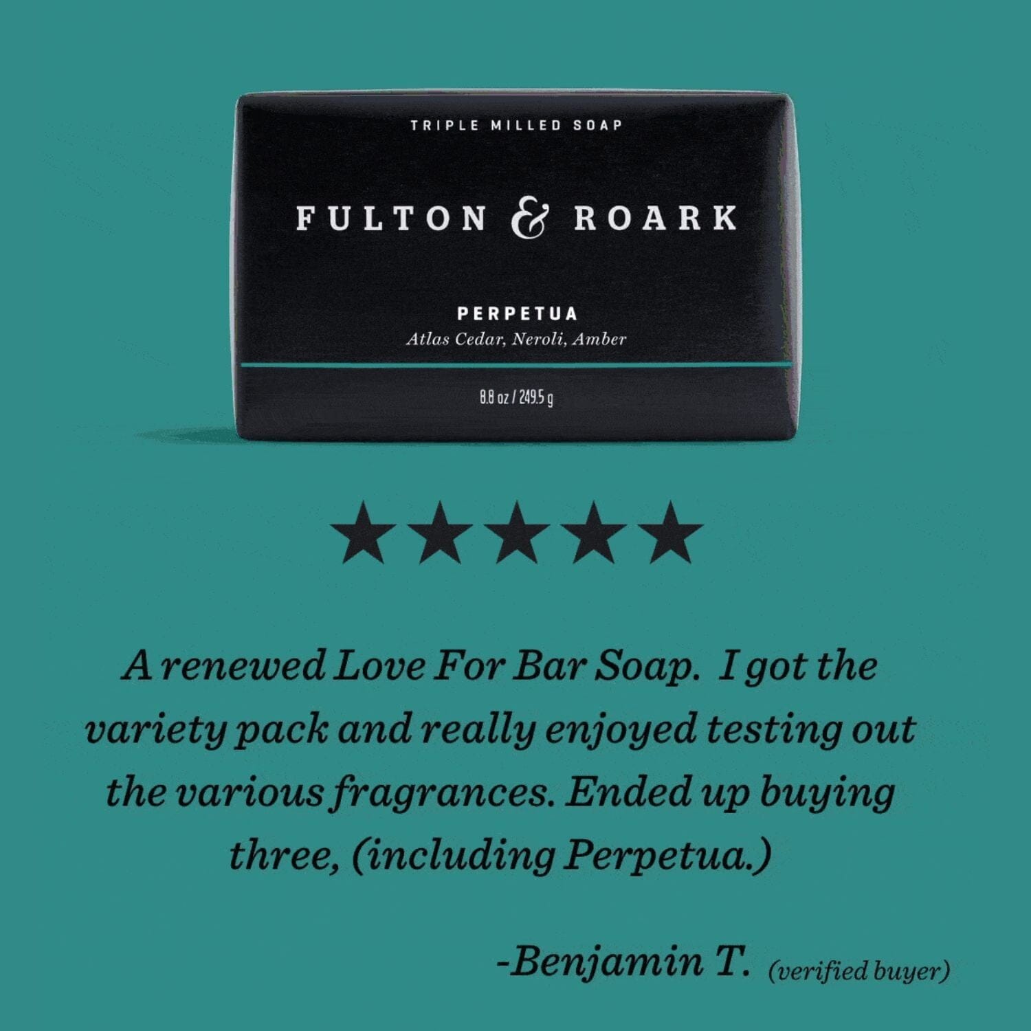 Fulton & Roark Perpetua Bar Soap (249.5g) Bar Soaps Fulton & Roark