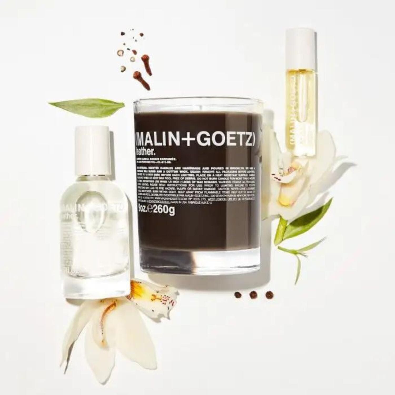 (Malin+Goetz) Leather Candle (260g) Candles (Malin+Goetz)