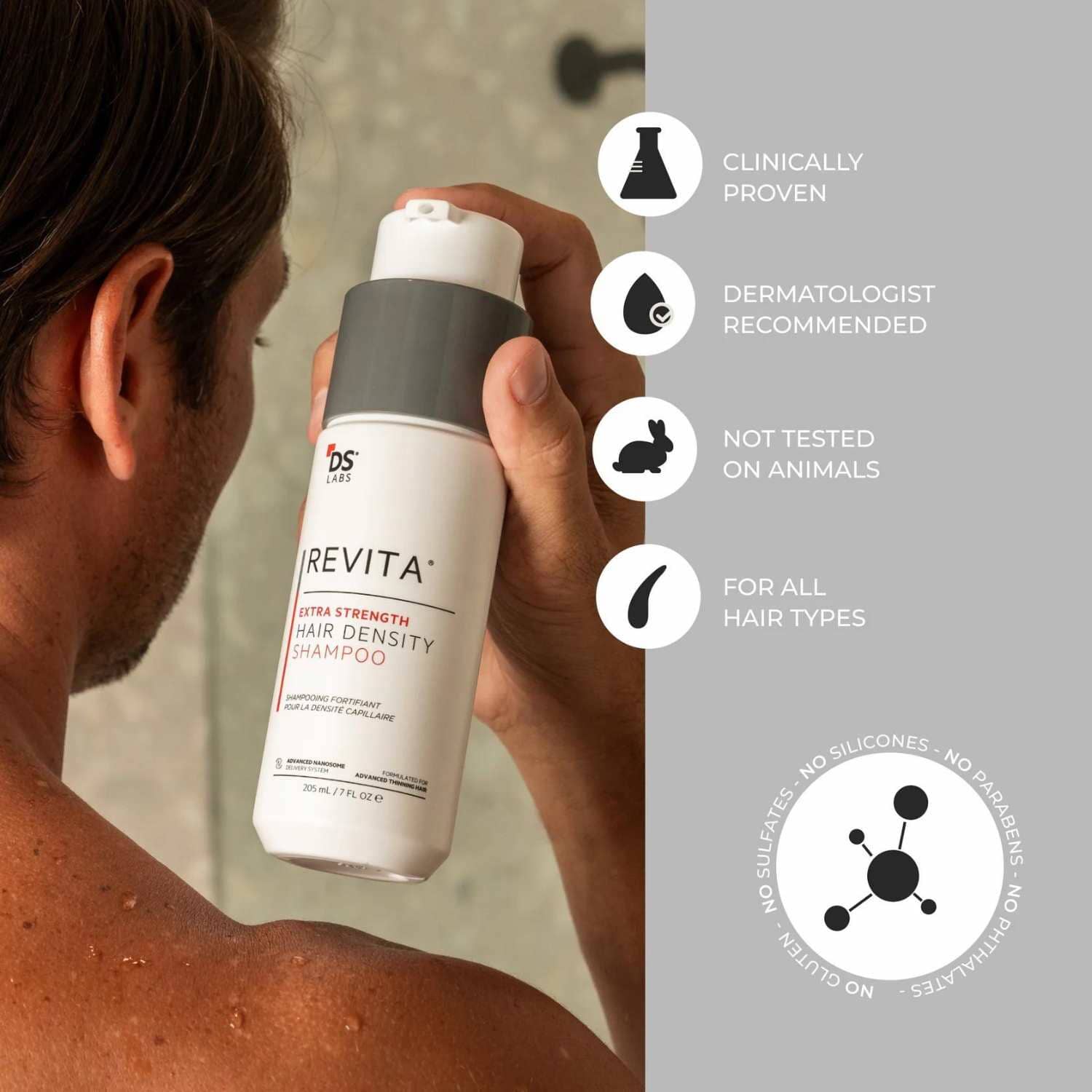 DS Laboratories Revita Extra Strength Hair Density Shampoo (205ml) Shampoos DS Laboratories