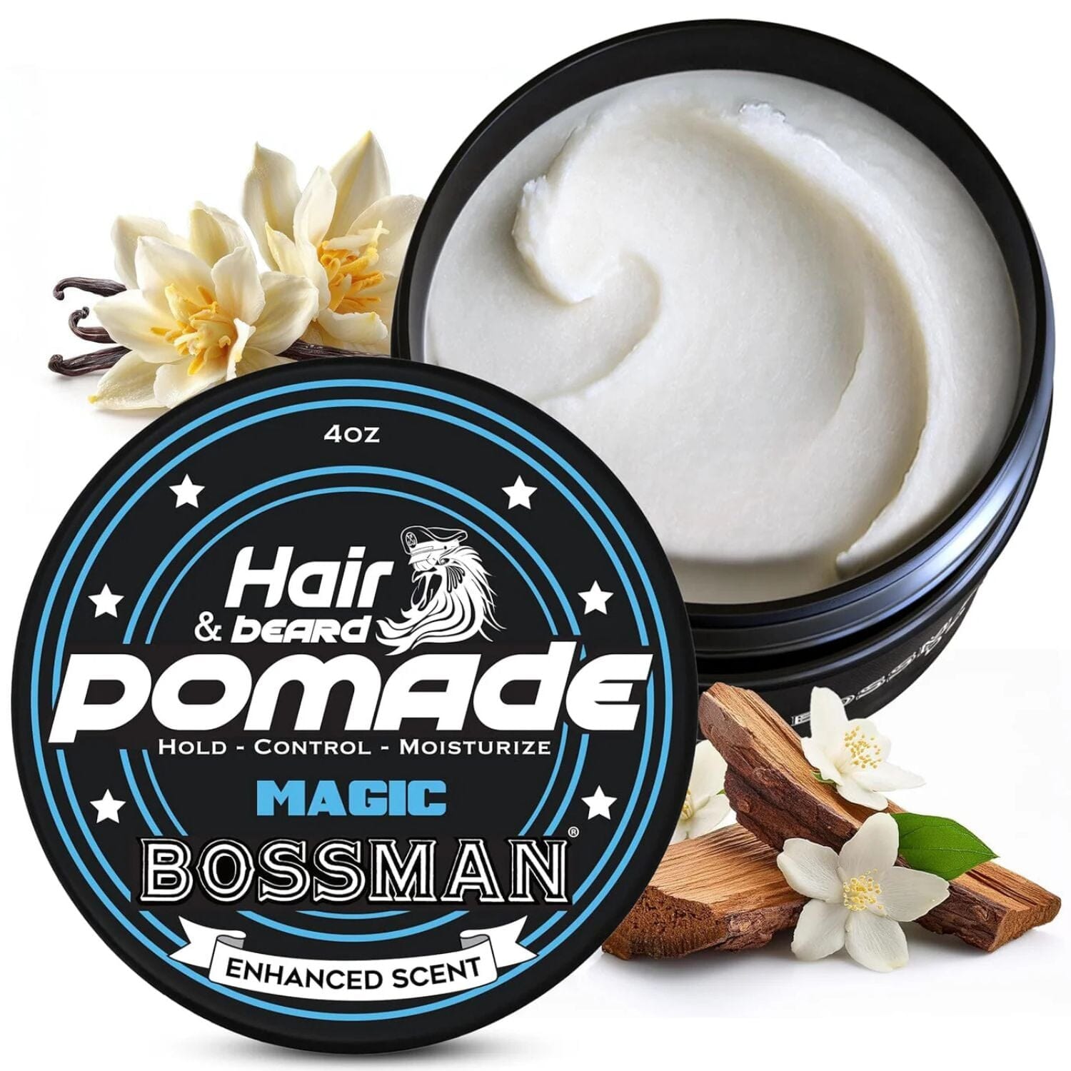 Bossman Hair & Beard Pomade - Magic (4oz) Beard Balms Bossman