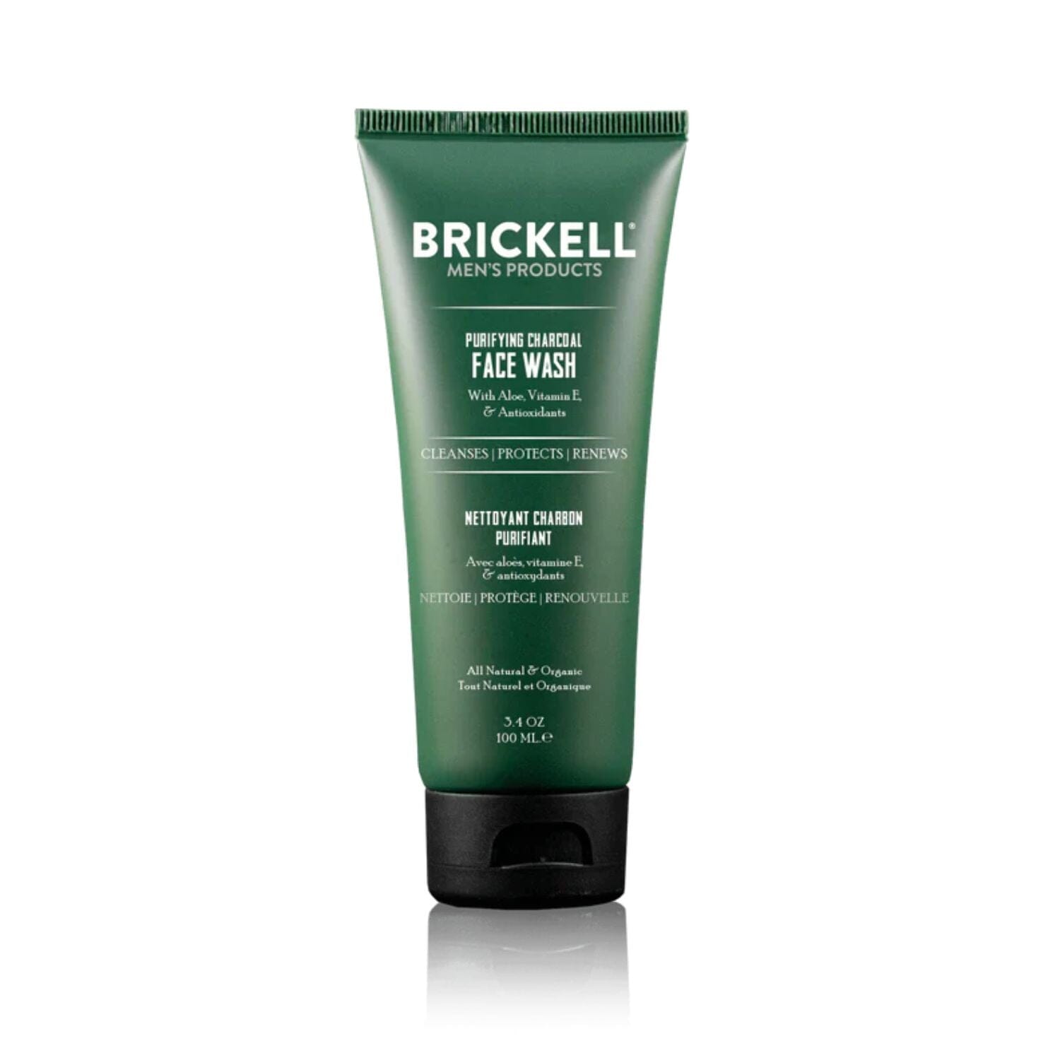 Brickell Purifying Charcoal Face Wash (Options) Cleansers Brickell 100ml