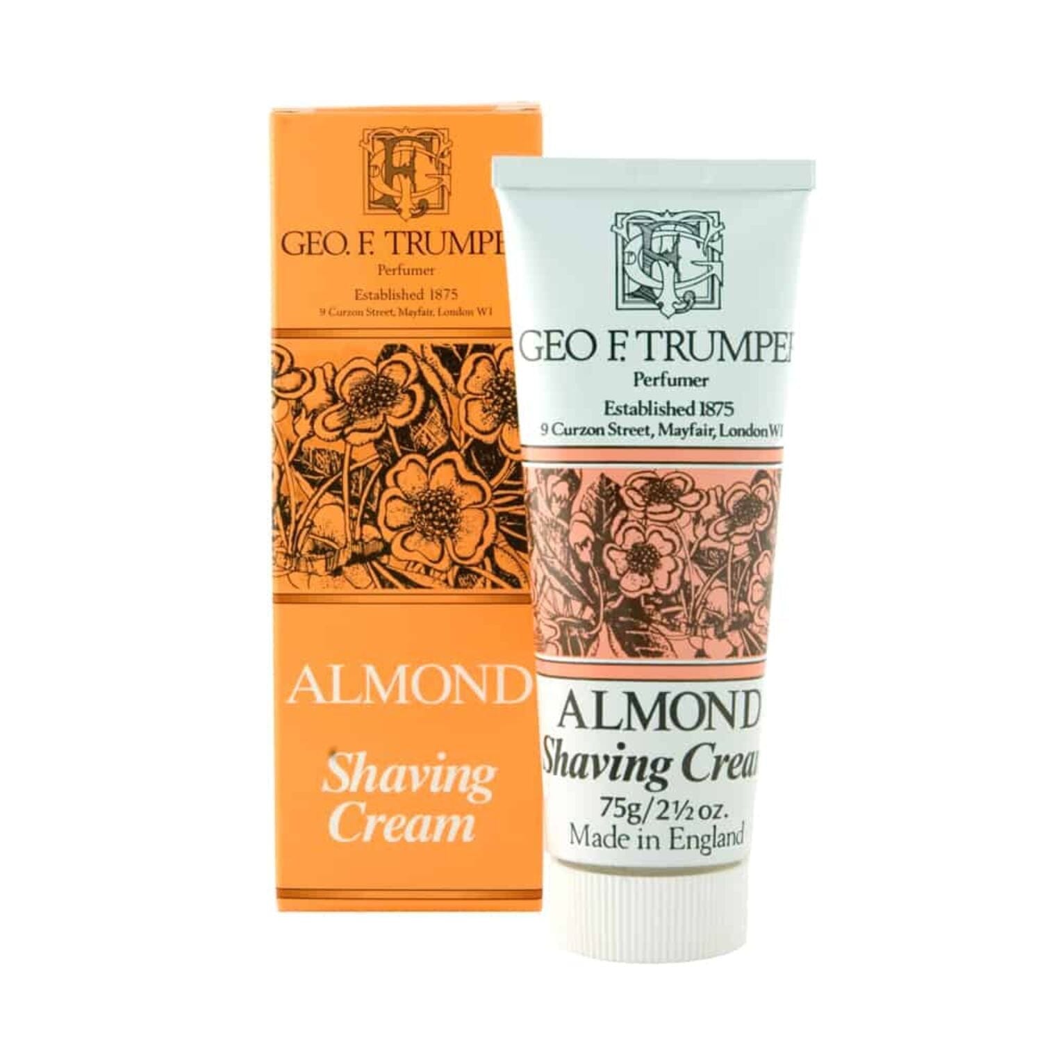 Geo. F. Trumper Almond Shaving Cream (size options) Shaving Creams Geo. F. Trumper Tube (75g)