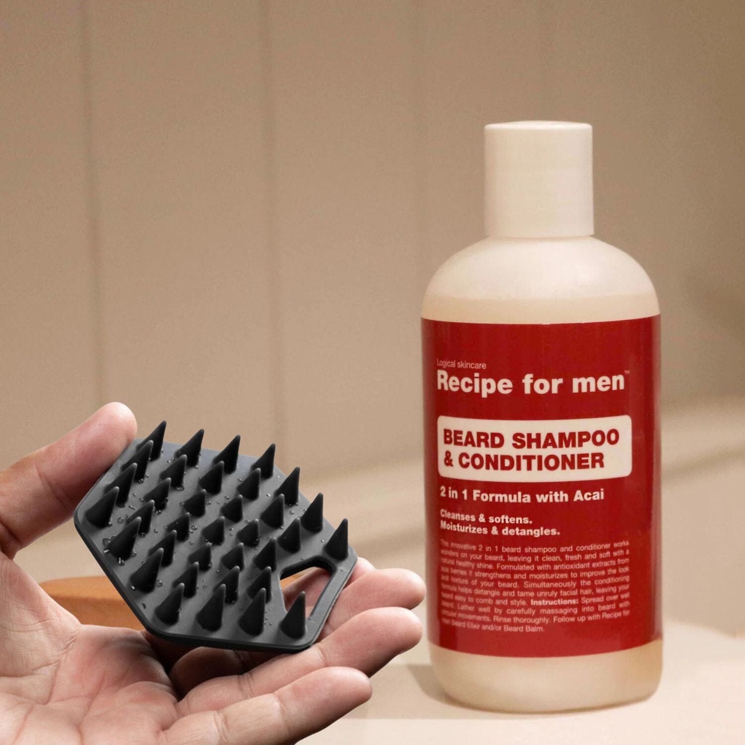 Recipe for Men Beard Shampoo & Conditioner (250ml) Beard Washes Recipe For Men