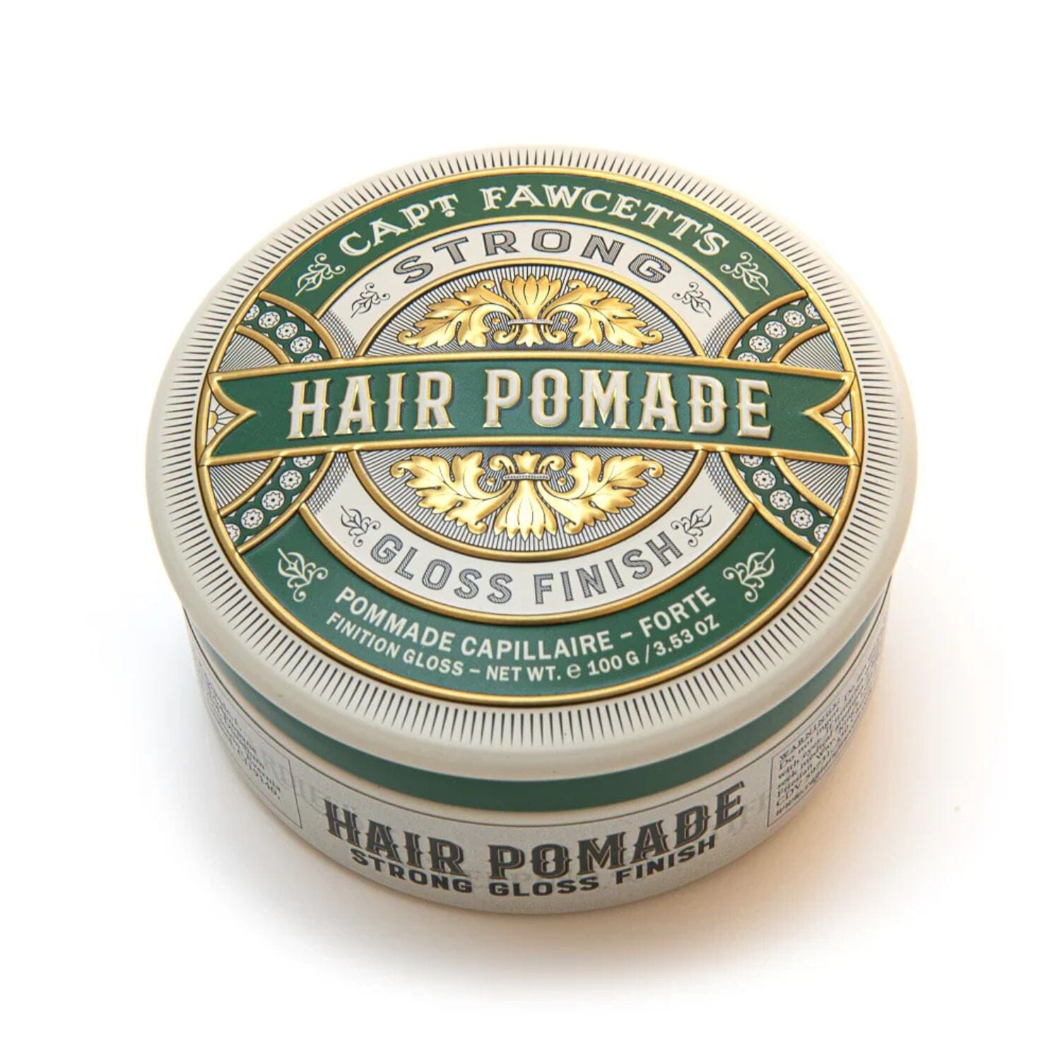 Captain Fawcett Strong Hold Pomade - Green (100g) Pomades Capt. Fawcett