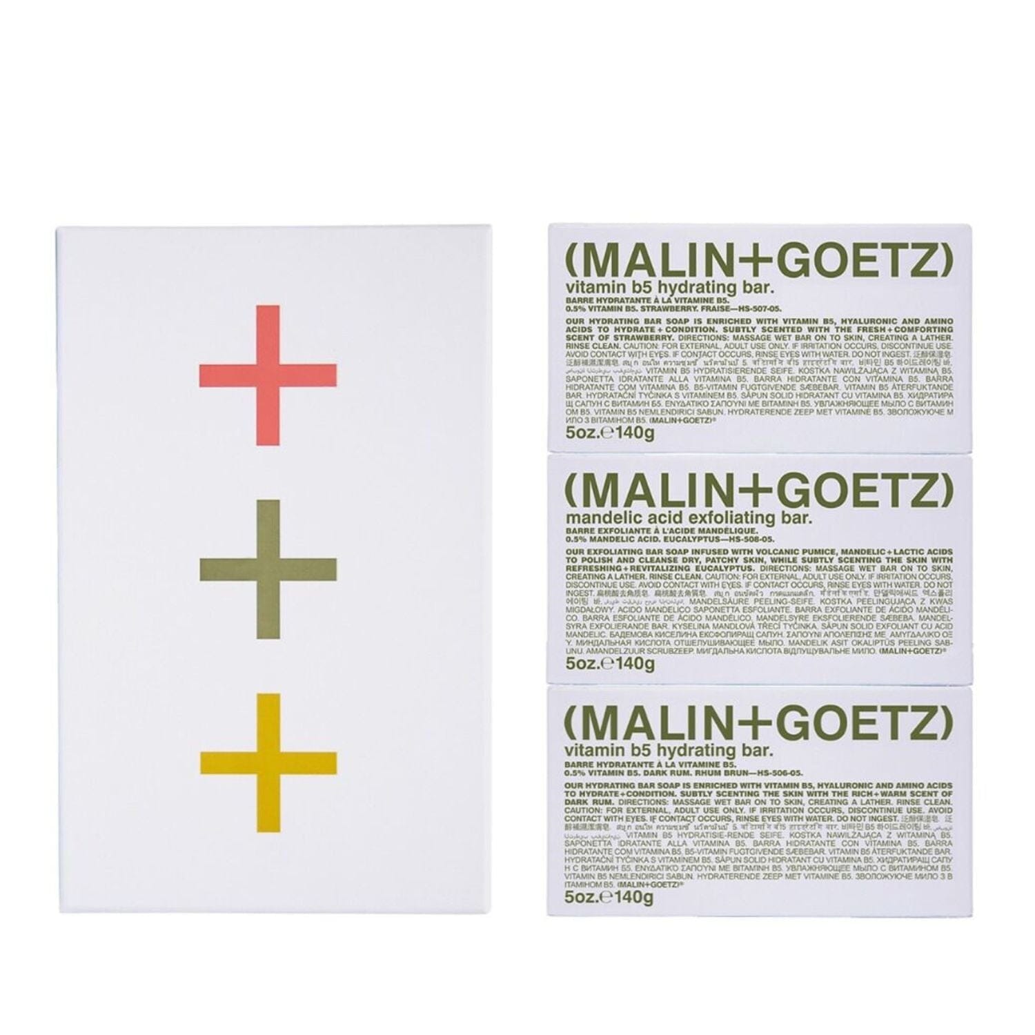 (Malin+Goetz) The Body Bar Trio - (3 x 140g) Bar Soaps (Malin+Goetz)