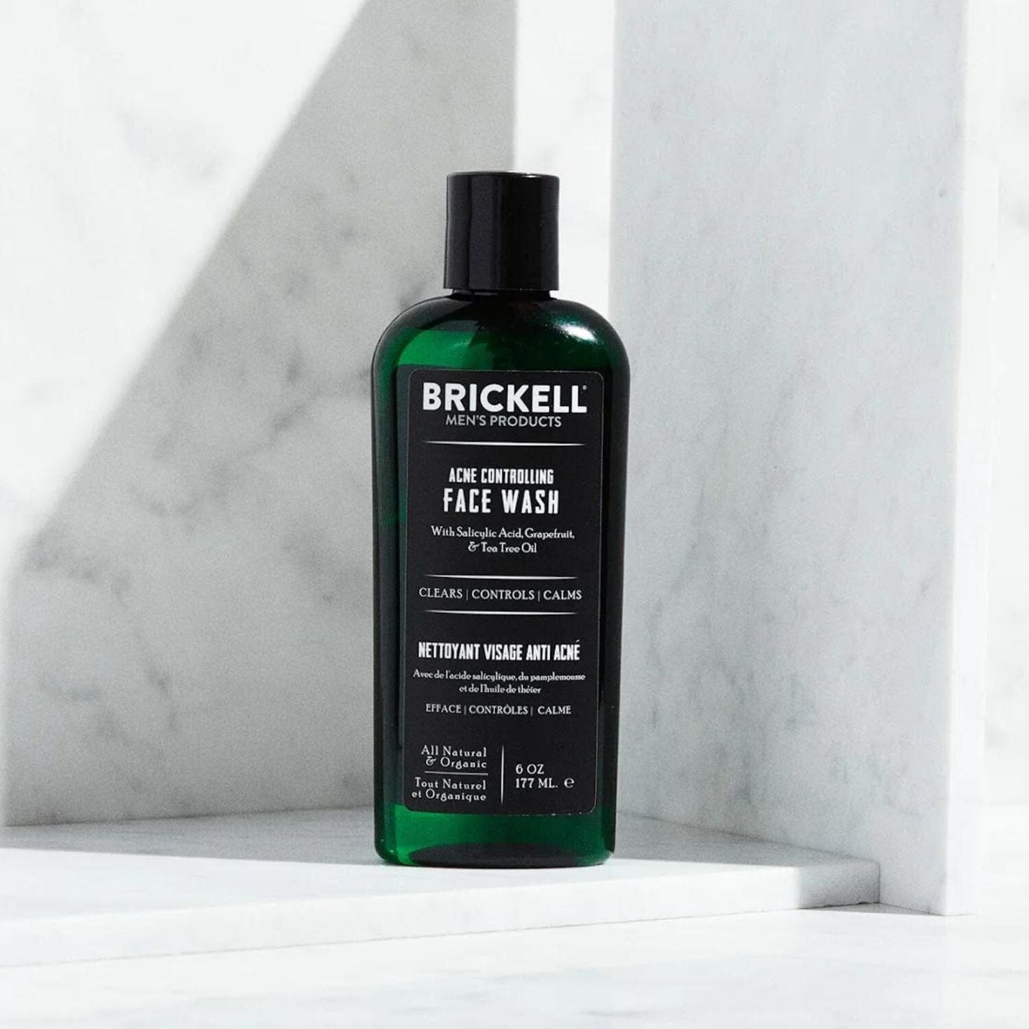 Brickell Acne Controlling Face Wash (177ml) Cleansers Brickell