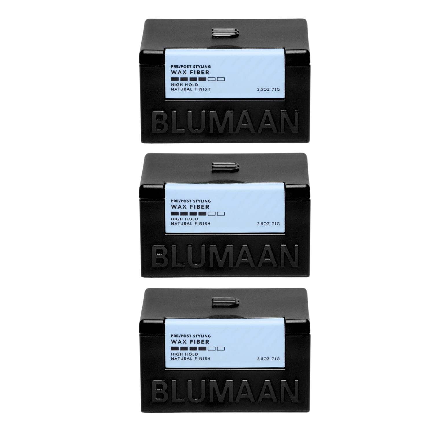 Blumaan Pre/Post Styling Wax Fiber Trio (3 x 71g) Putties & Pastes BluMaan