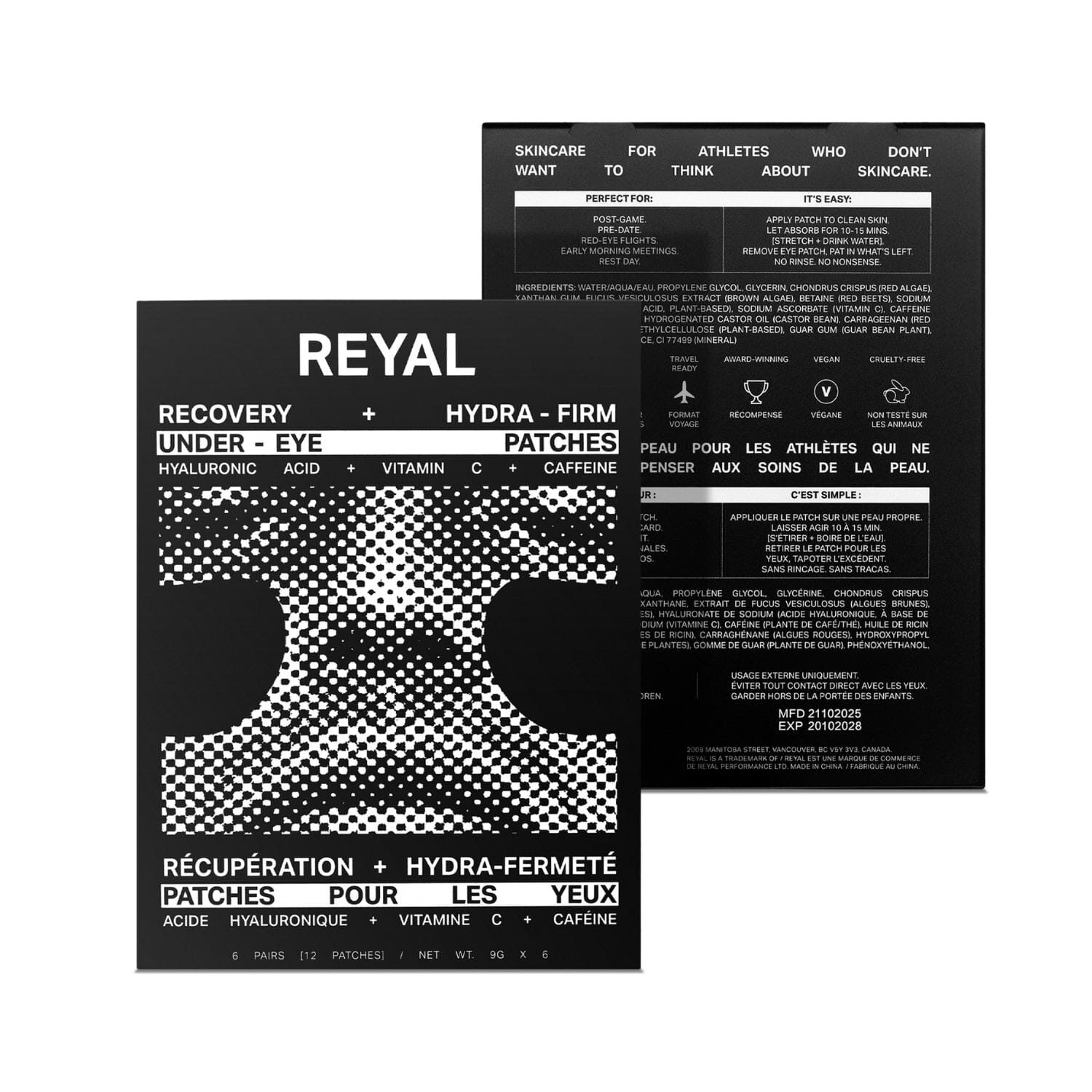 Reyal Recovery + Hydra-Firm Under Eye Patches (6 pairs) Undereye Reyal