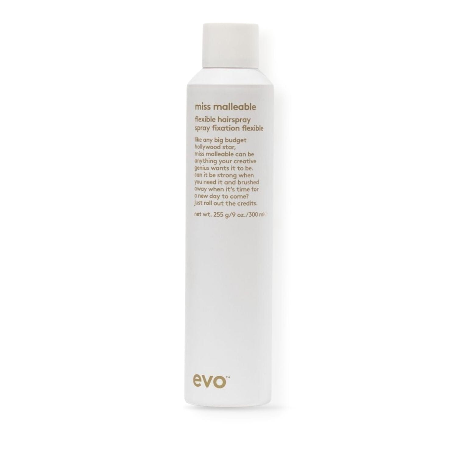 Evo Miss Malleable Flexible Hairspray (300ml) Hair Styling Evo