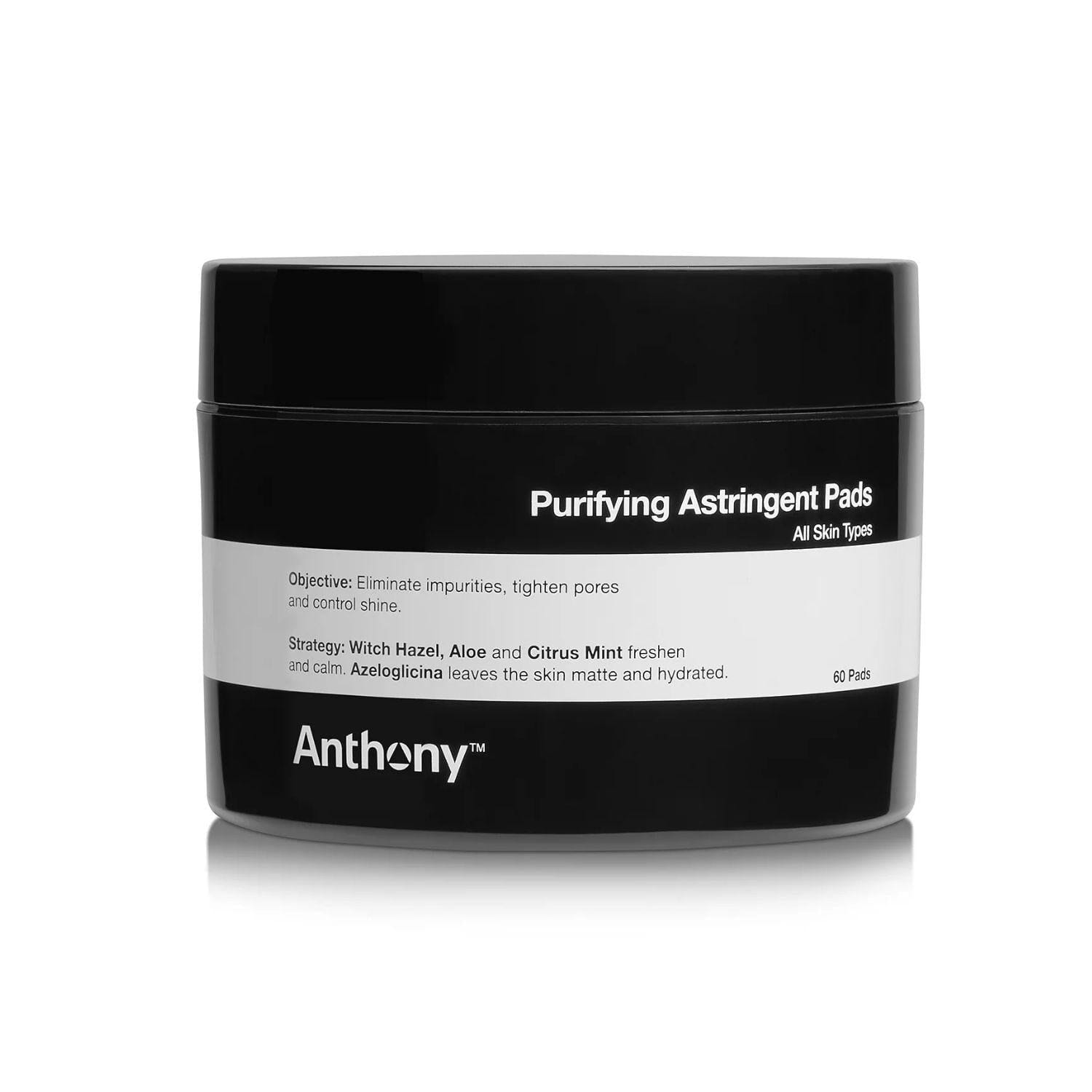 Anthony Purifying Astringent Pads (60 pads) Toners Anthony Logistics