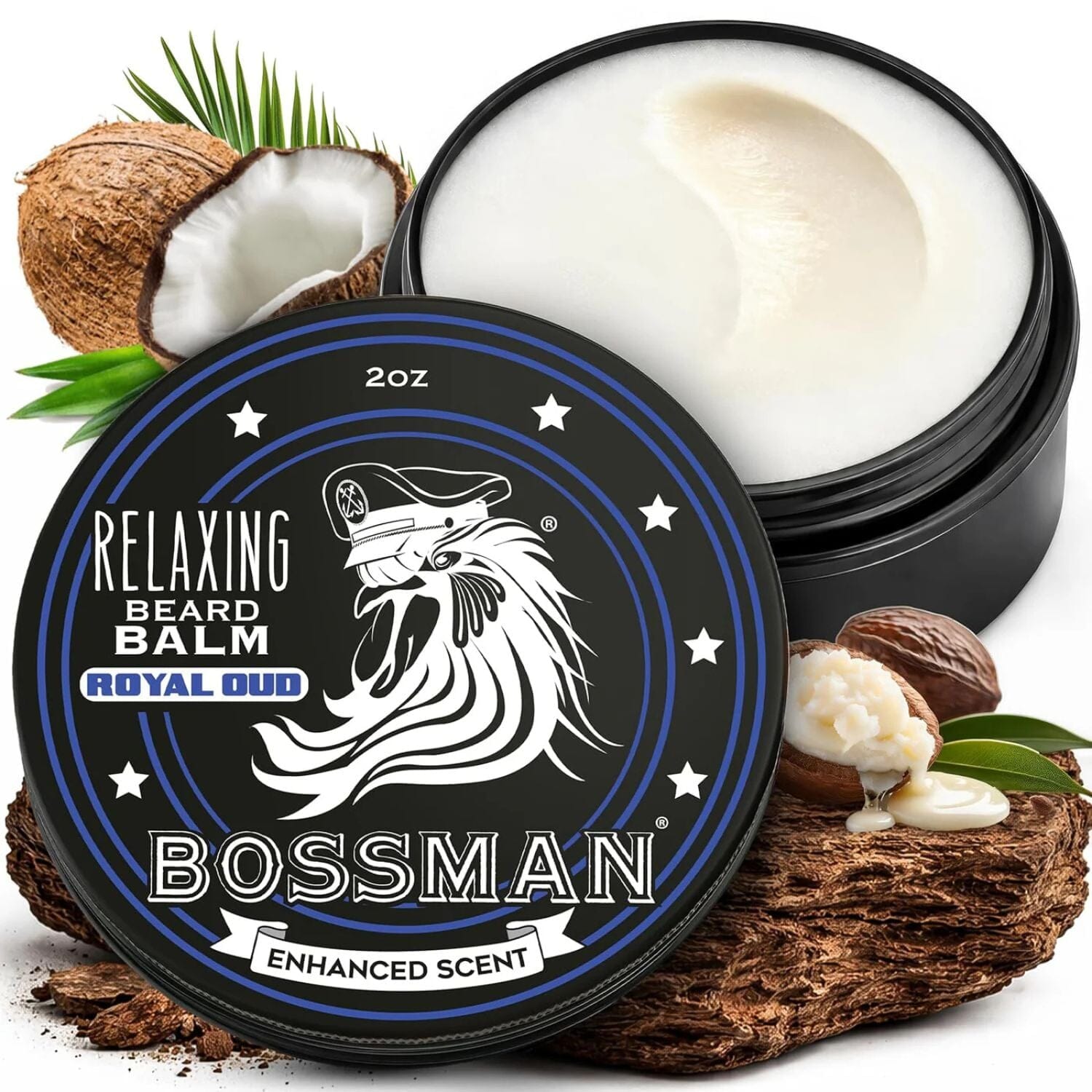 Bossman Relaxing Beard Balm - Royal Oud (2oz) Beard Balms Bossman