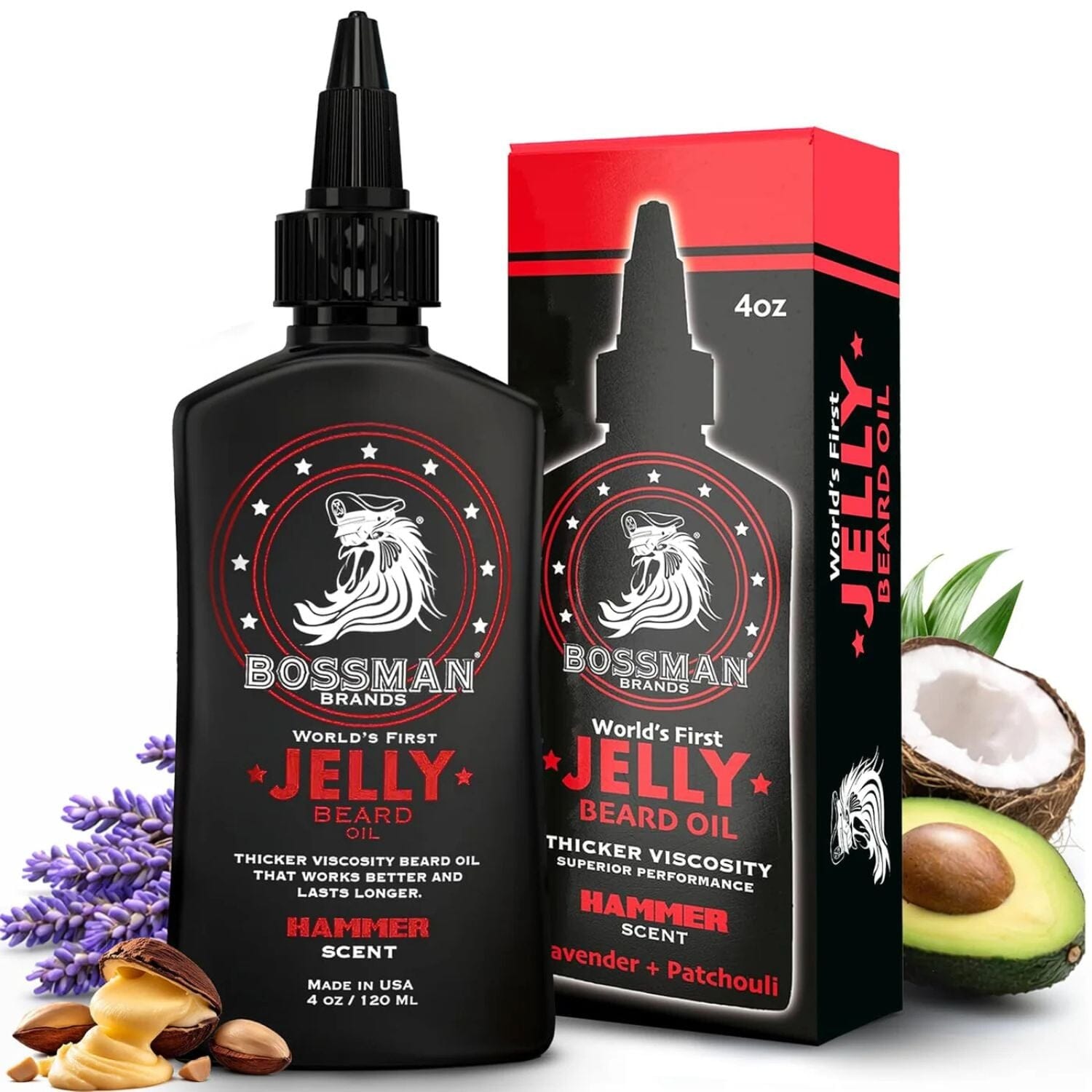 Bossman Jelly Beard Oil - Hammer (4oz) Beard OIls Bossman