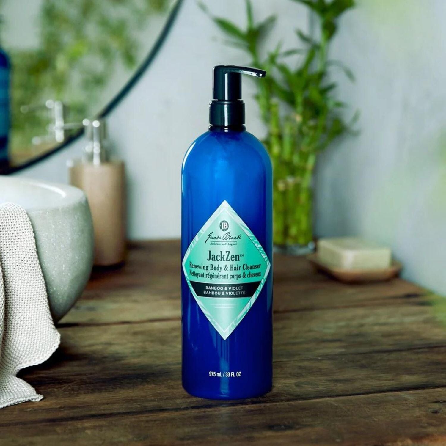 Jack Black JackZen Renewing Body & Hair Cleanser (975ml) Shower Gels & Washes Jack Black