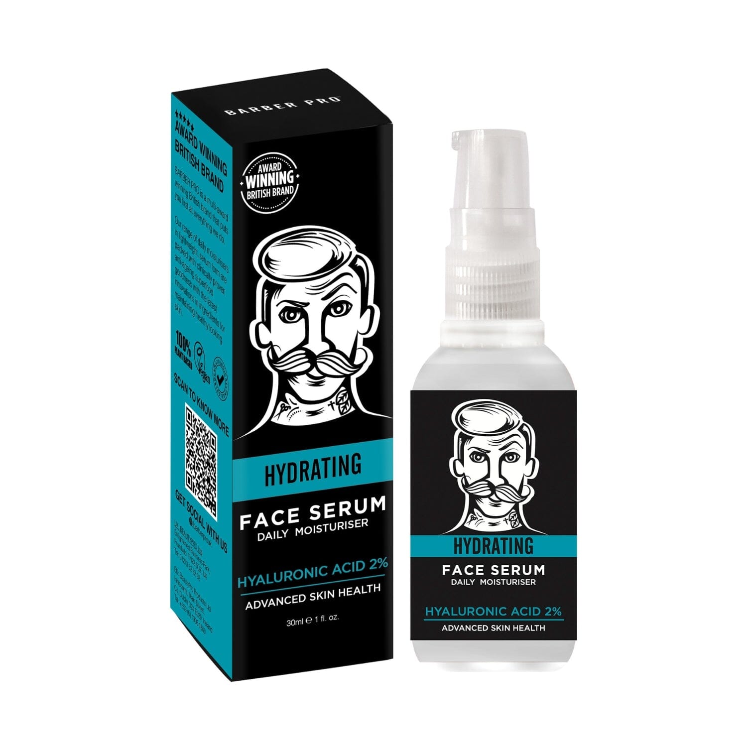 Barber Pro Hydrating Hyaluronic Acid 2% Daily Serum (30ml) Serums Barber Pro