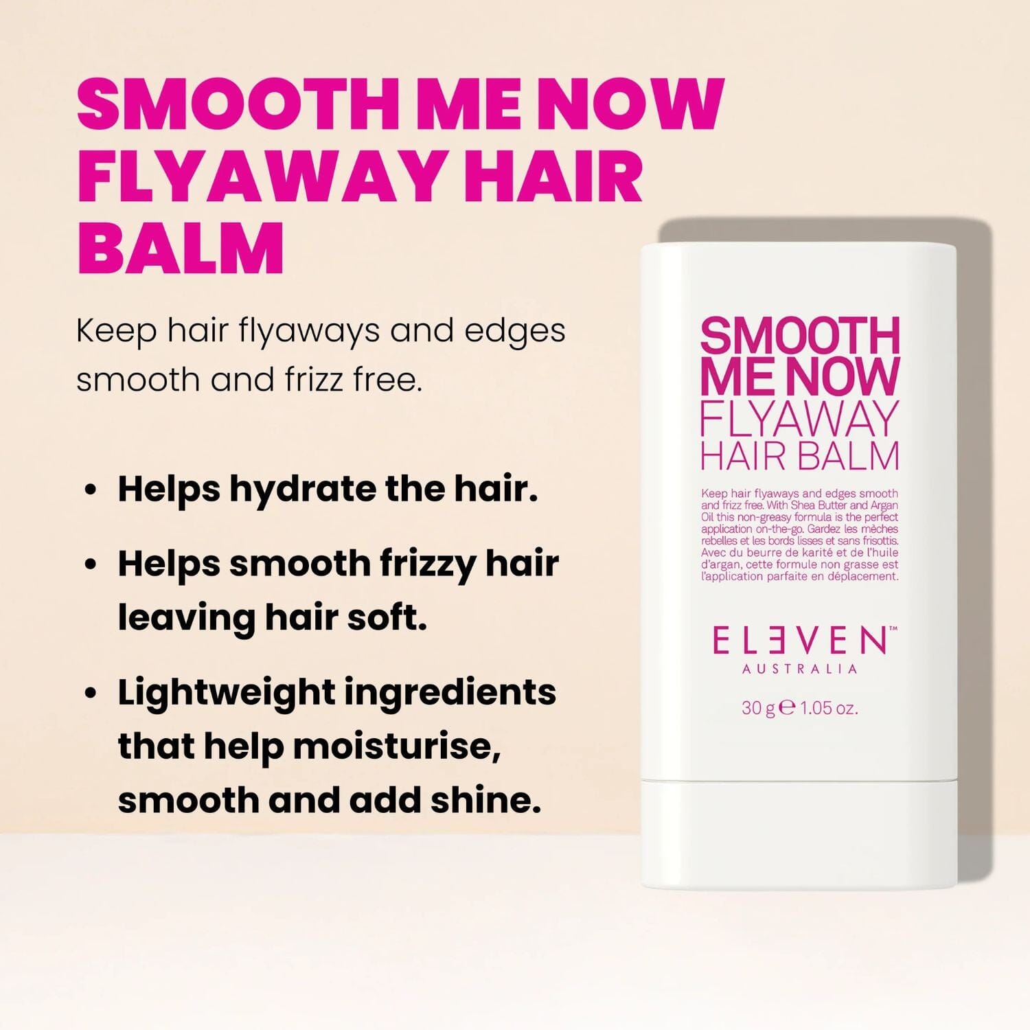 Eleven Australia Smooth Me Now Flyaway Hair Balm (33g) hair Eleven Australia
