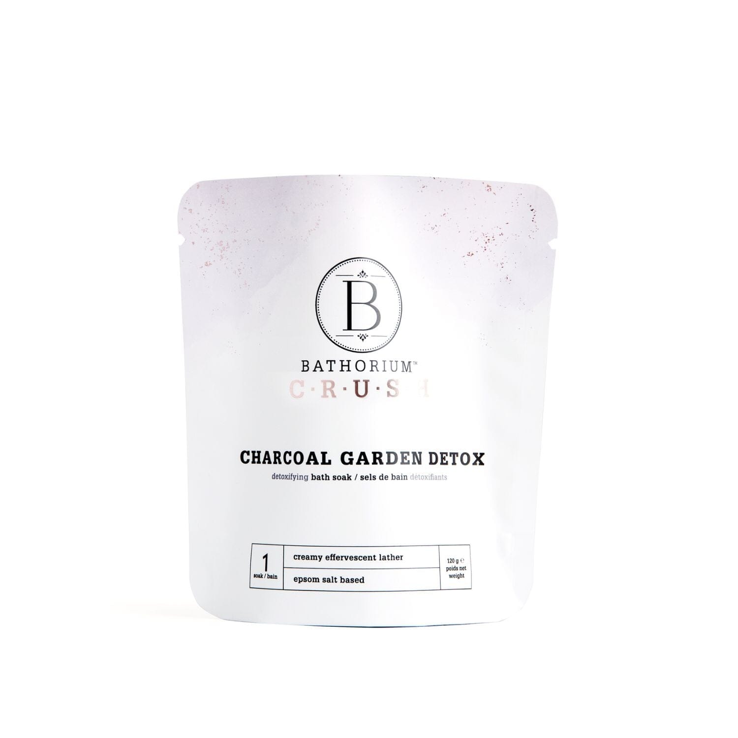 Bathorium Crush Detoxifying Bath Soak - Charcoal Garden Detox (Size Options) Bath Salt / Soaks Bathorium 120g (1 bath)