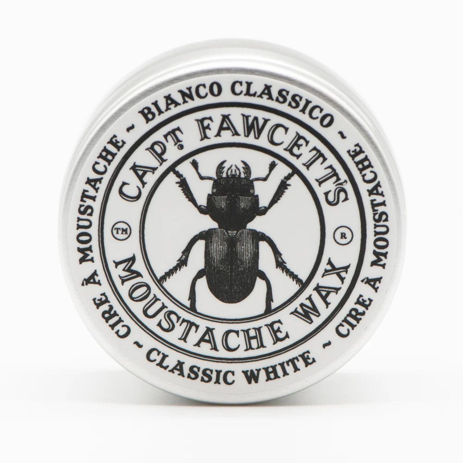 Captain Fawcett's Bianco Classico Moustache Wax (15ml) Moustache Waxes Capt. Fawcett