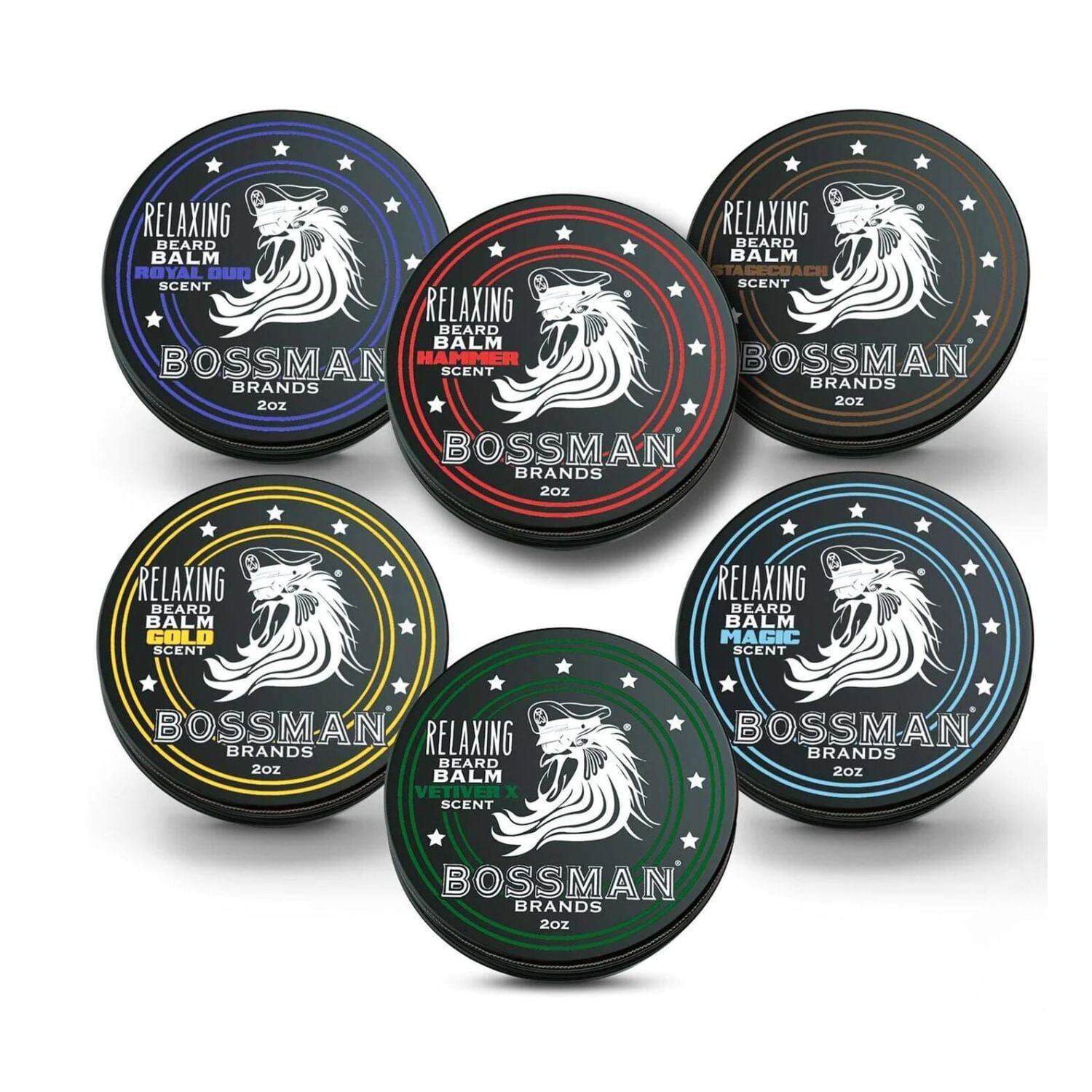 Bossman Relaxing Beard Balm (2oz) - Scent Options Beard Balms Bossman