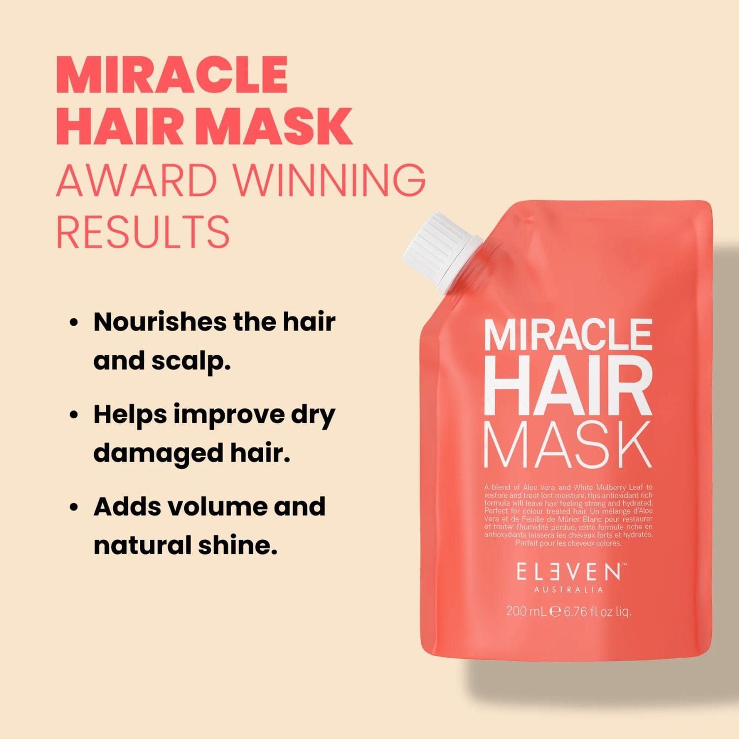Eleven Australia Miracle Hair Mask (200ml) Conditioners Eleven Australia