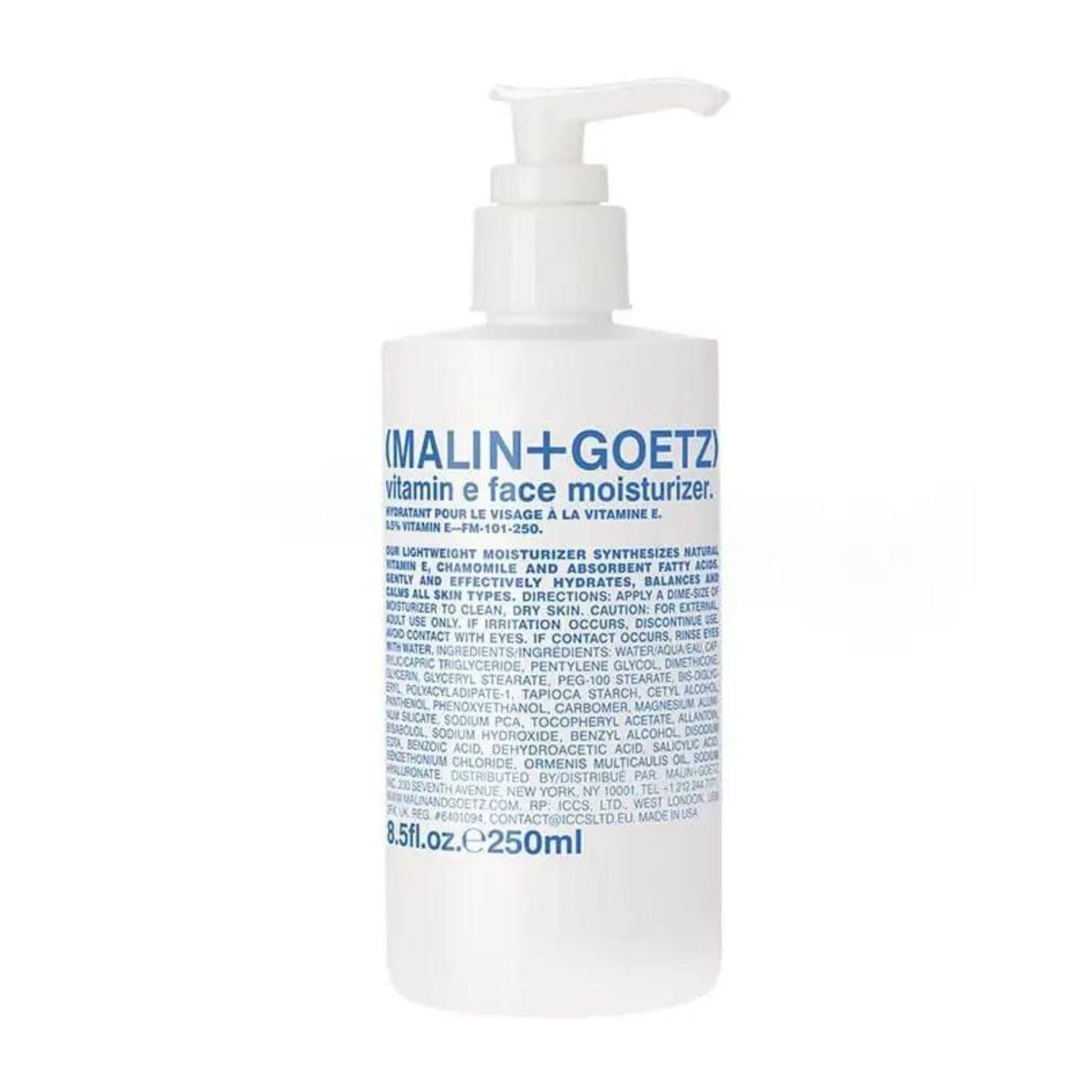 (Malin+Goetz) Vitamin E Face Moisturizer (Size Options) Moisturizers (Malin+Goetz) 250ml