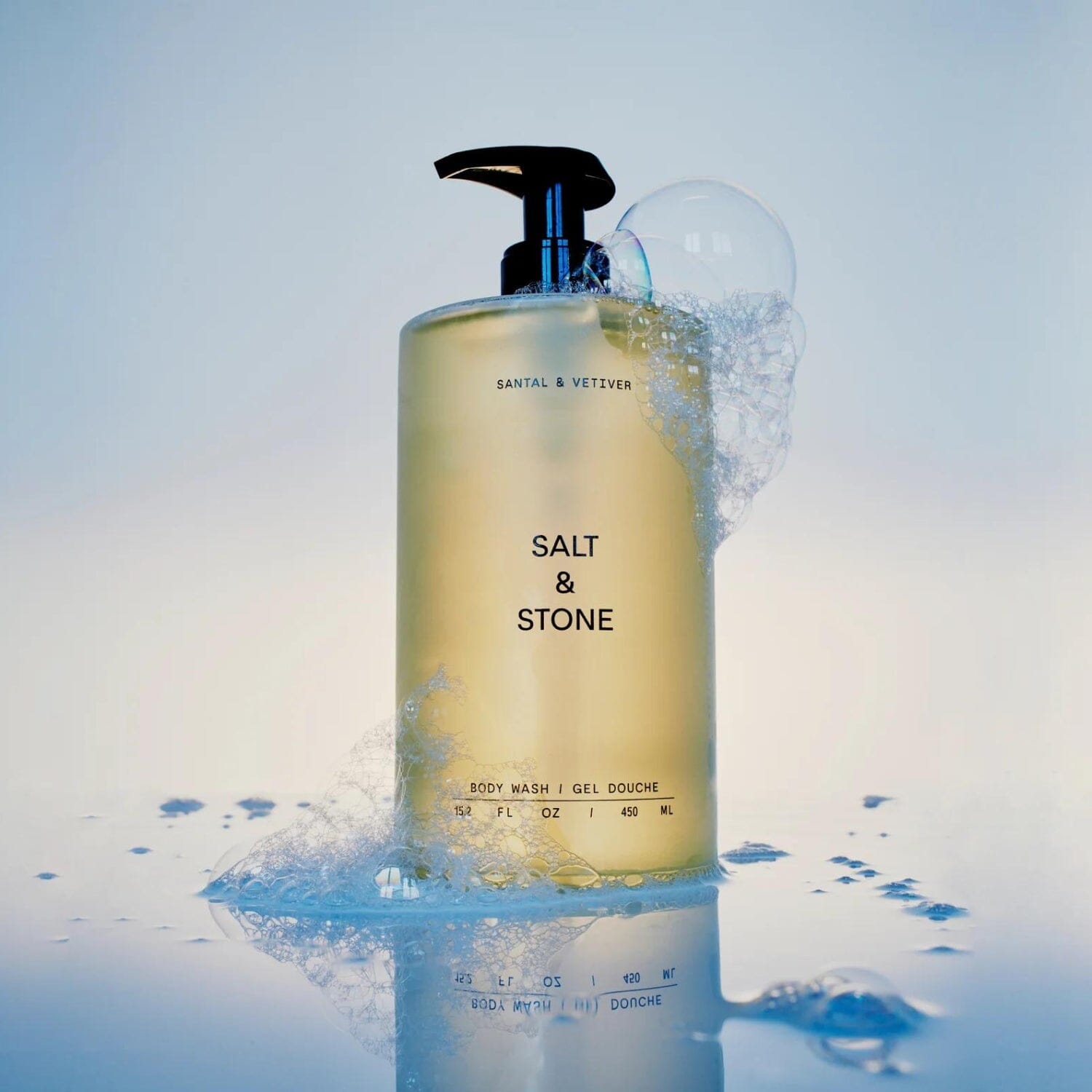 Salt & Stone Antioxidant Body Wash - Santal & Vetiver (450ml) Shower Gels & Washes Salt & Stone
