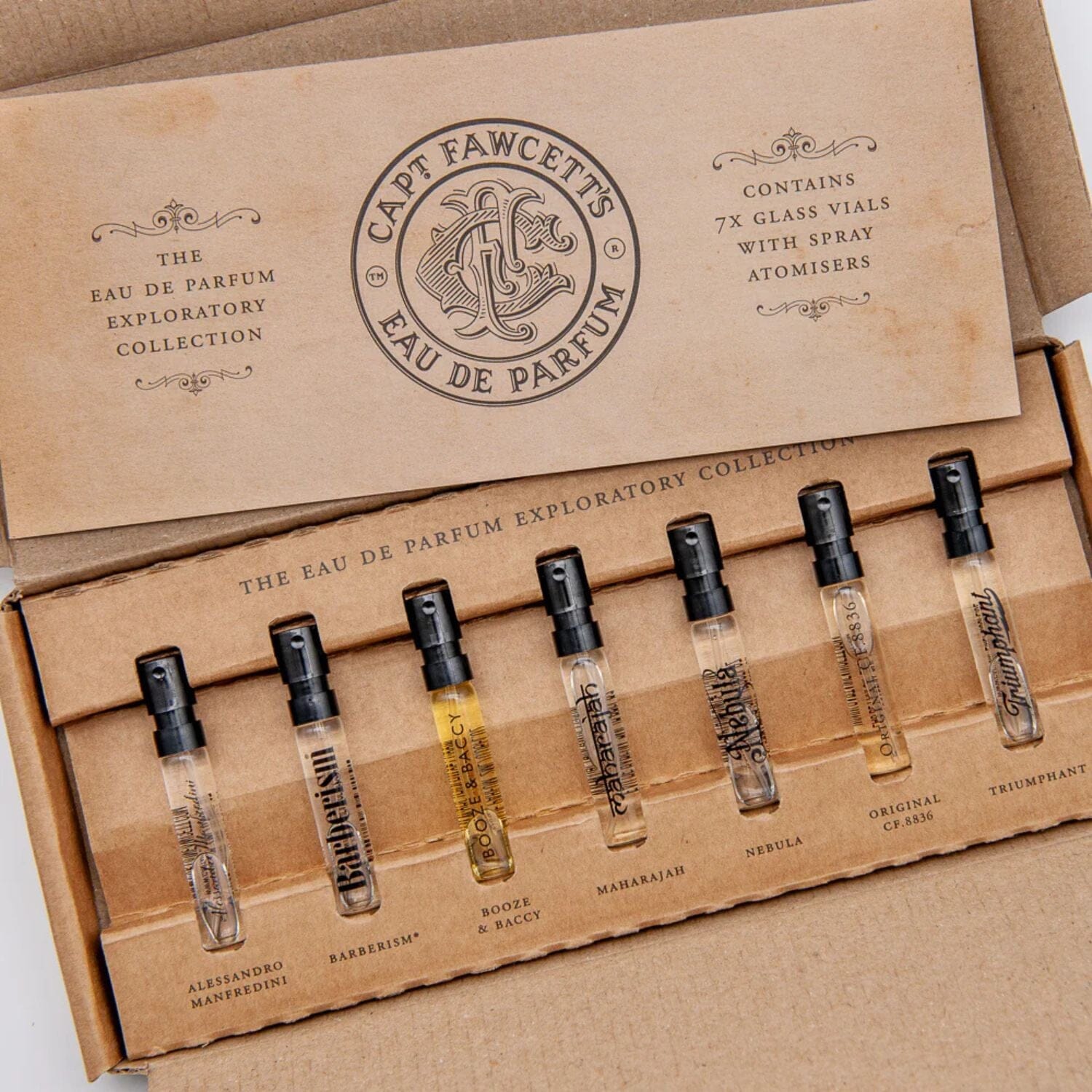 Captain Fawcett's Eau De Parfum Exploratory Collection (7 x 2ml) Fragrance Capt. Fawcett