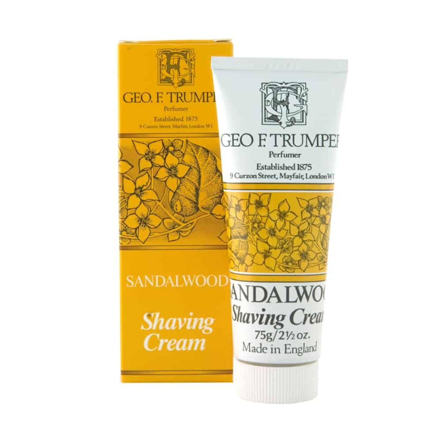 Geo. F. Trumper Sandalwood Shaving Cream (size options) Shaving Creams Geo. F. Trumper Tube (75g)