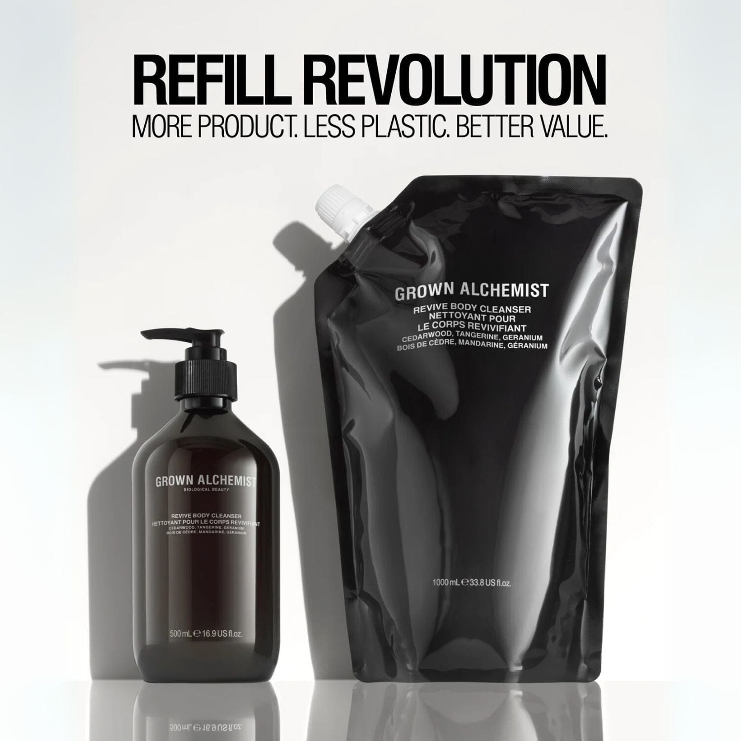Grown Alchemist Revive Body Cleanser - Cedarwood, Tangerine, Geranium (Size Options) Shower Gels & Washes Grown Alchemist
