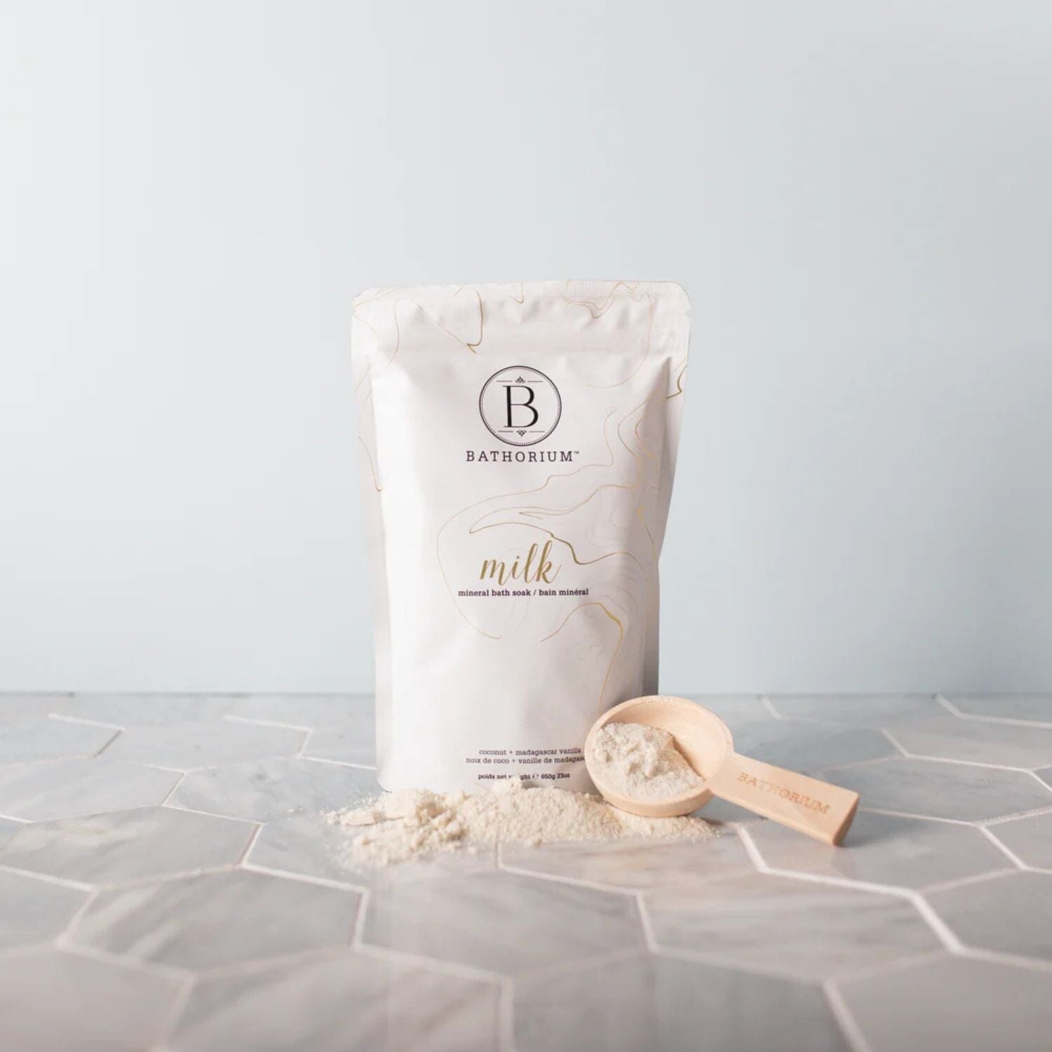 Bathorium Milk Coconut + Vanilla Mineral Bath Soak (Size Options) Bath Salt / Soaks Bathorium