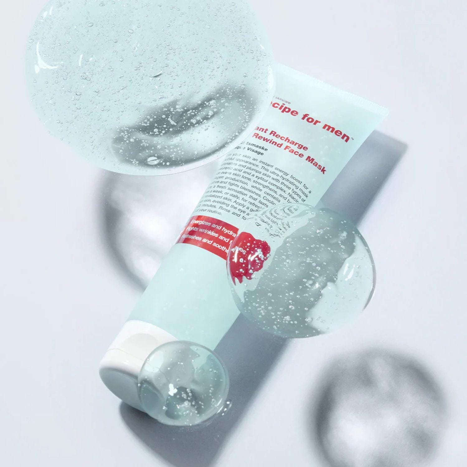 Recipe For Men Instant Recharge Age Rewind Face Mask (100ml) Masks Recipe For Men