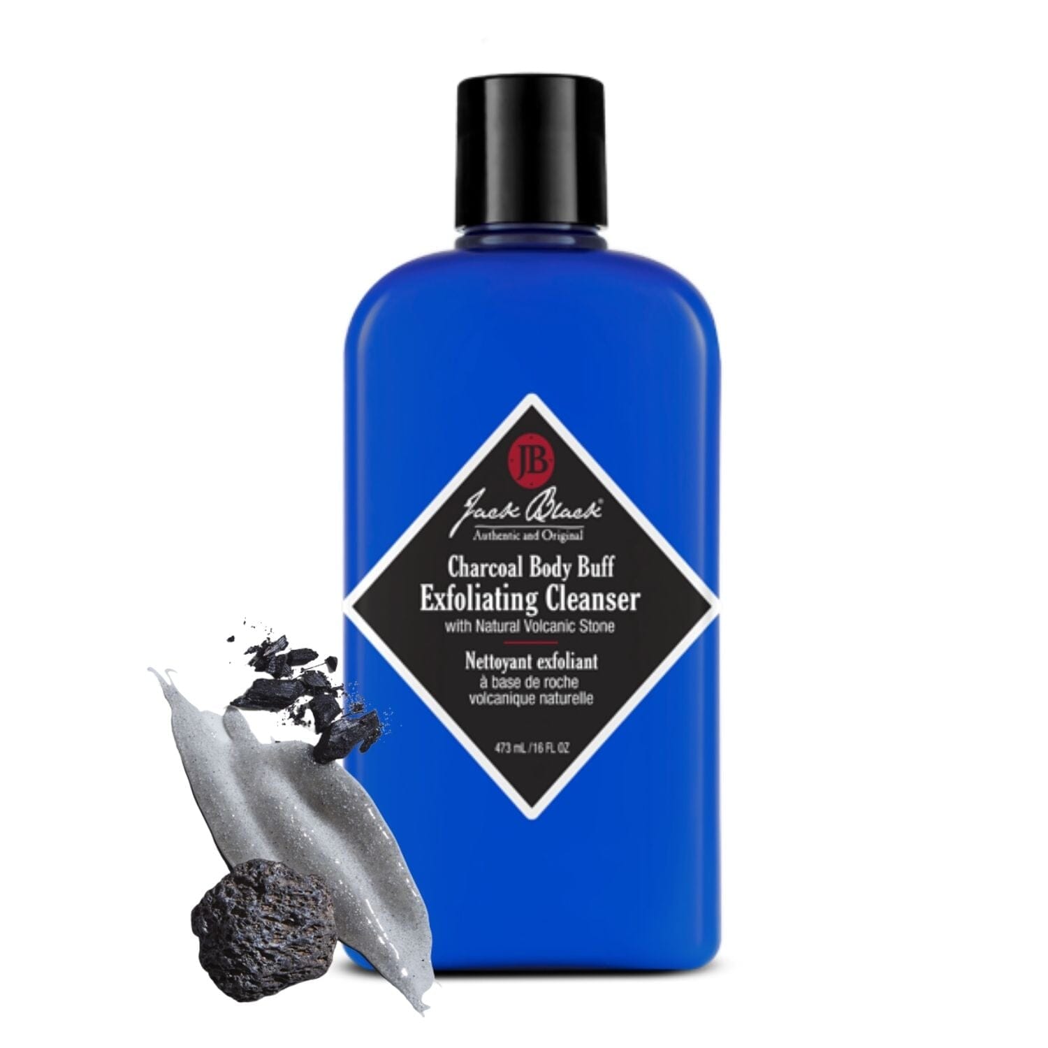 Jack Black Charcoal Body Buff Exfoliating Cleanser (Size Options) Body Scrubs Jack Black