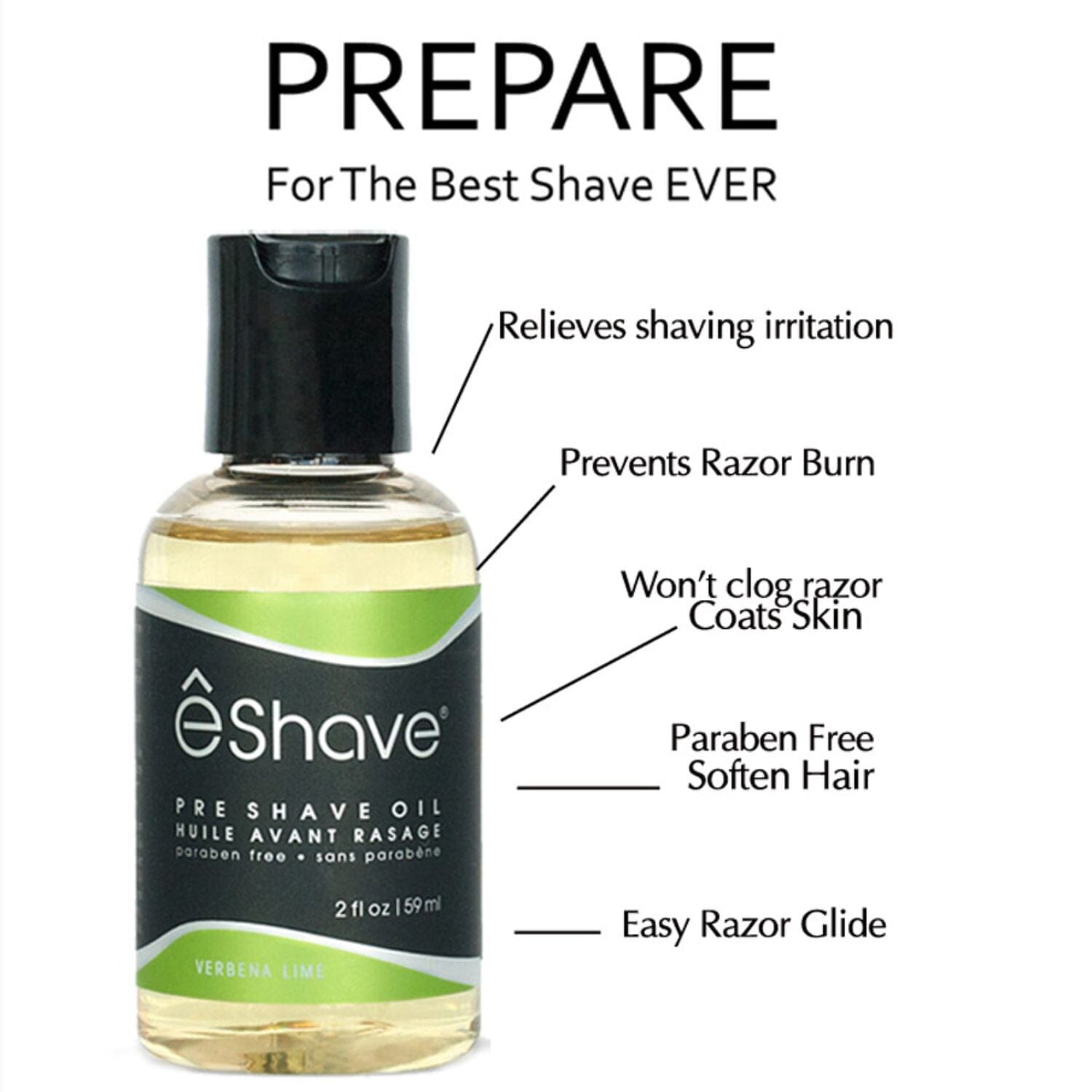 eShave Pre Shave Oil - Verbena Lime (59ml) Pre-Shave eShave