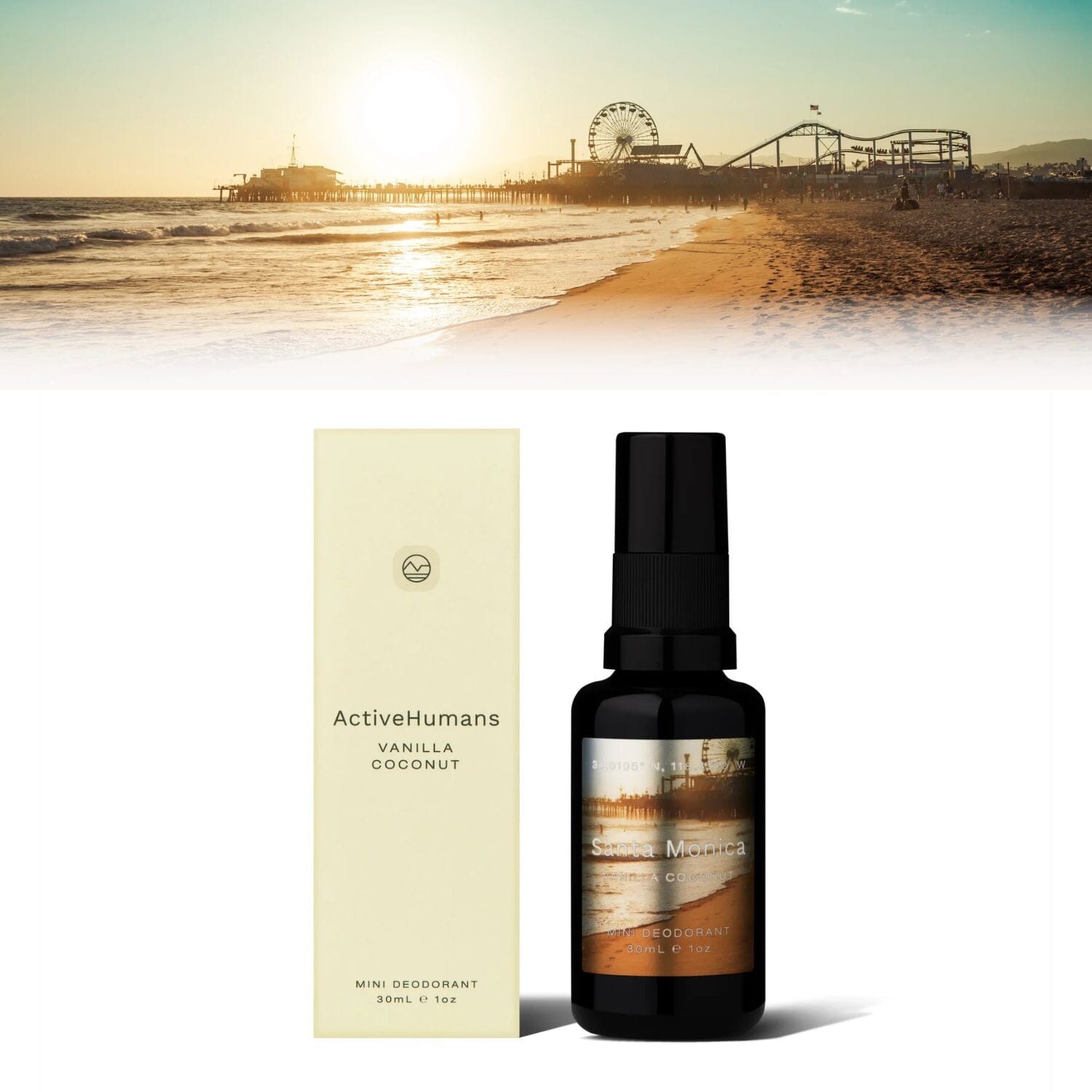 Active Humans Spray Deodorant - Vanilla Coconut (30ml) Deodorants & Antiperspirants Active Humans