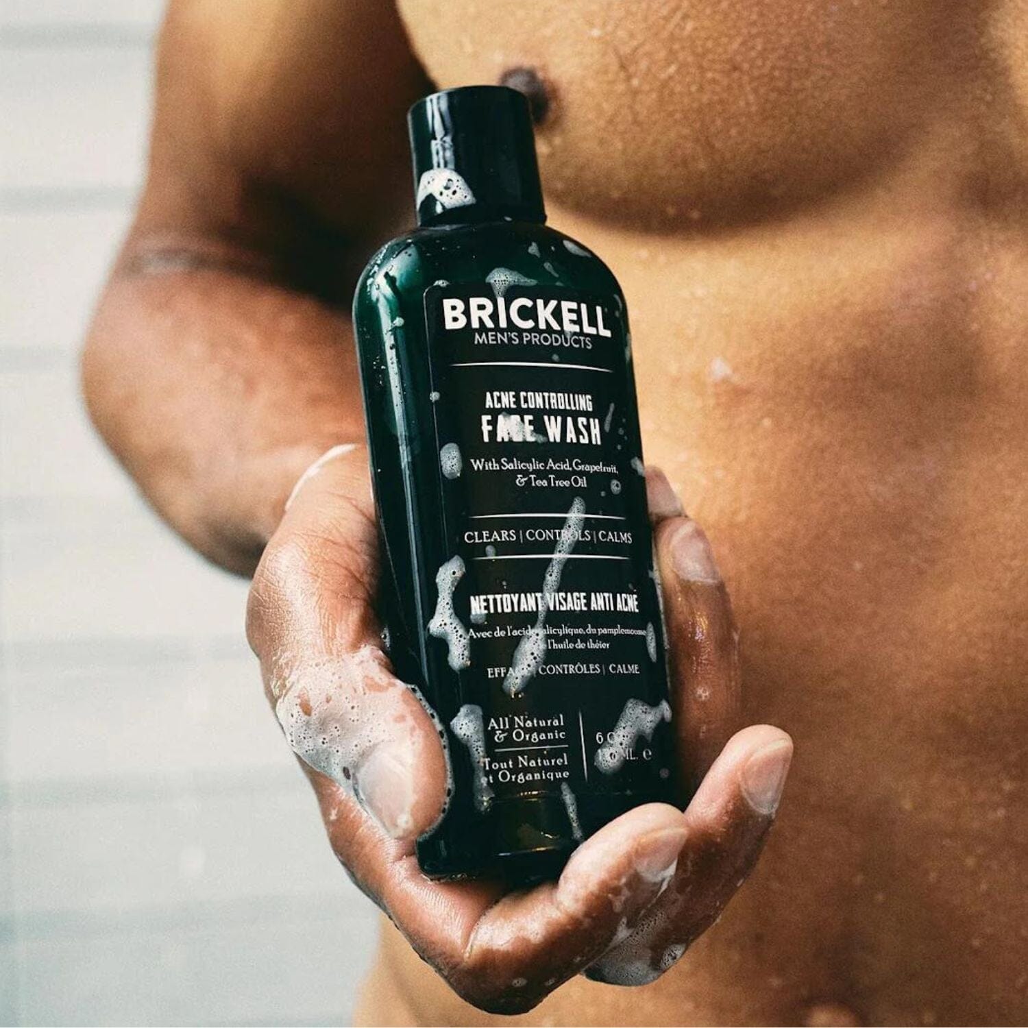 Brickell Acne Controlling Face Wash (177ml) Cleansers Brickell