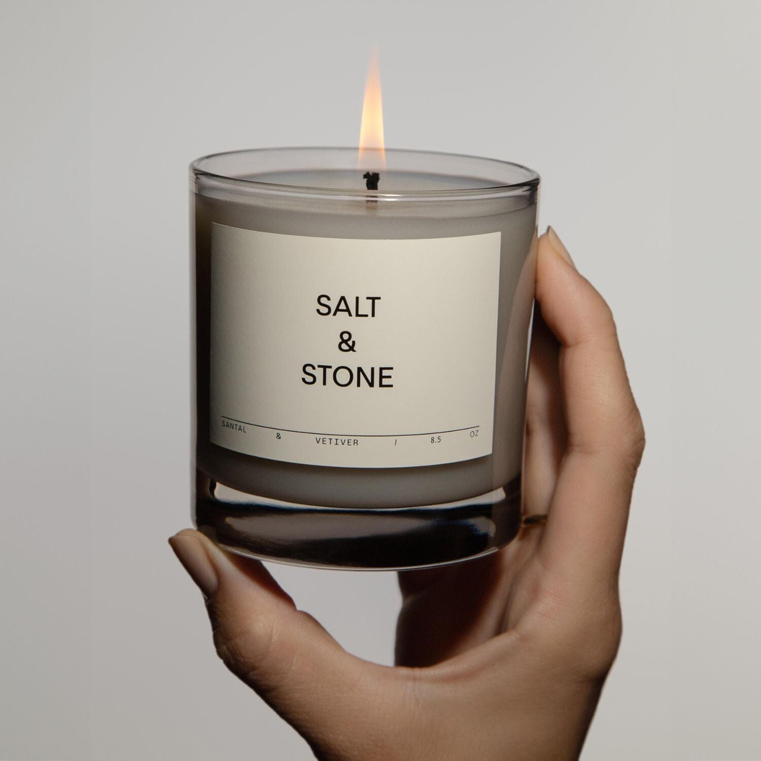 Salt & Stone Candle - Bergamot & Hinoki (240g) Candles Salt & Stone