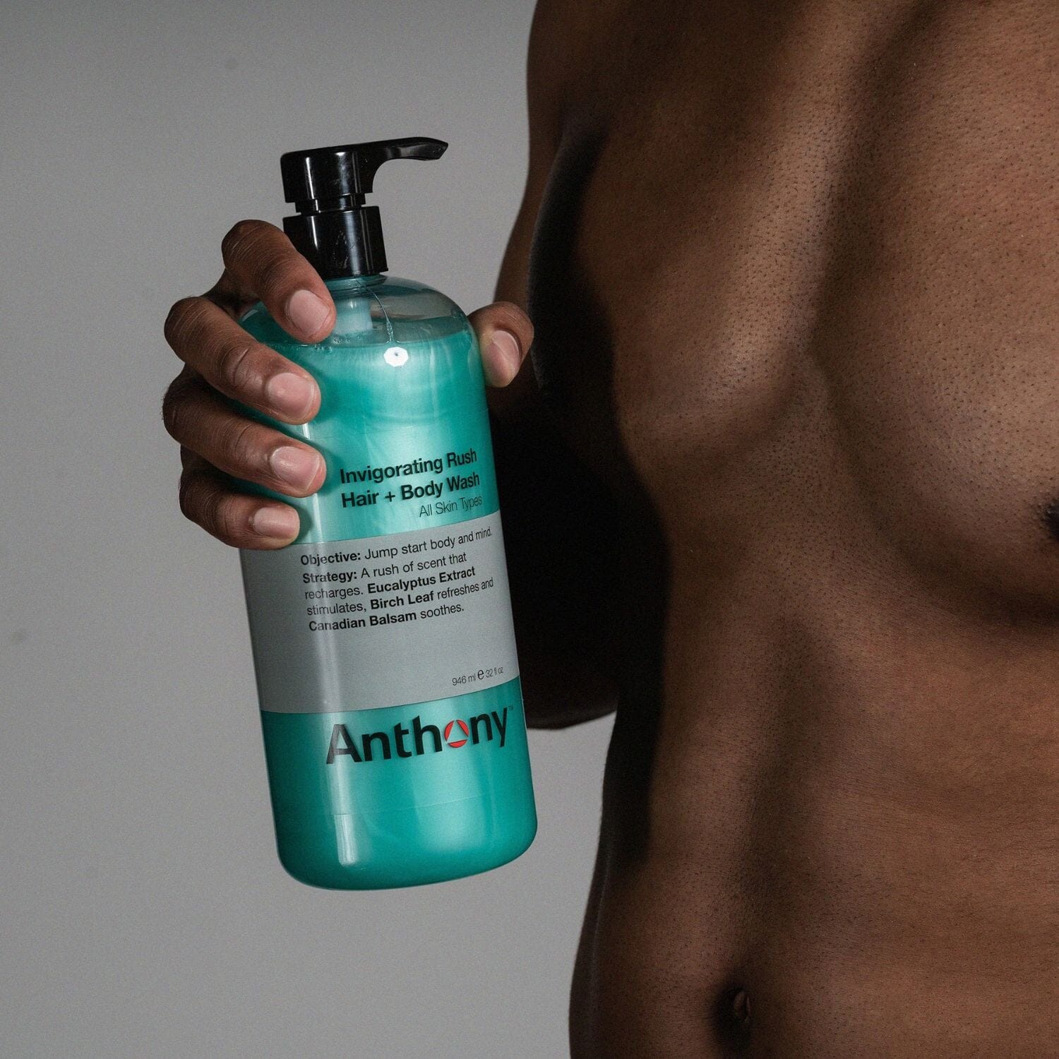 Anthony Logistics Invigorating Rush Hair & Body Wash (Size Options) Shower Gels & Washes Anthony Logistics