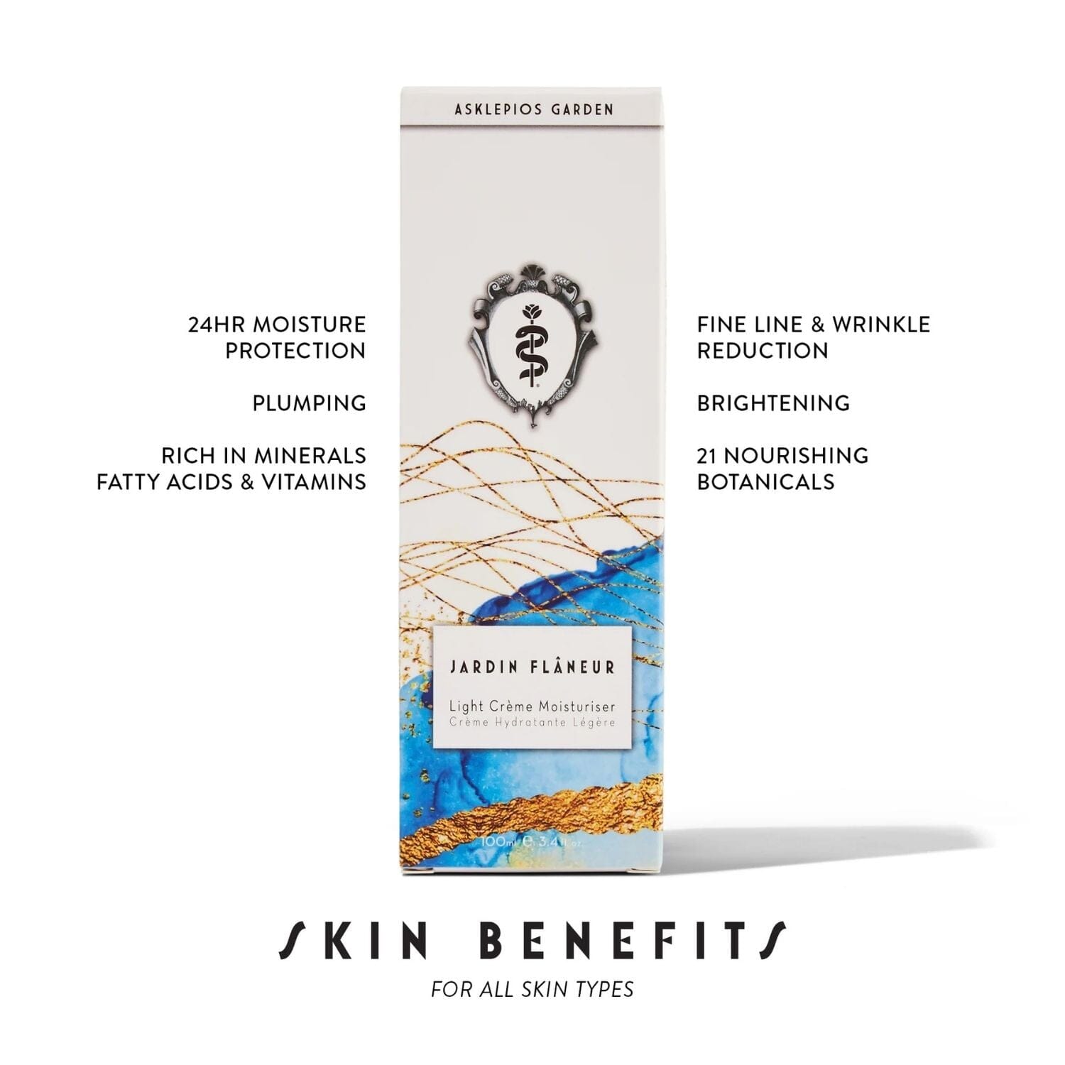Asklepios Garden JARDIN FLÂNEUR Light Crème Moisturiser (Size Options) Moisturizers Asklepios Garden