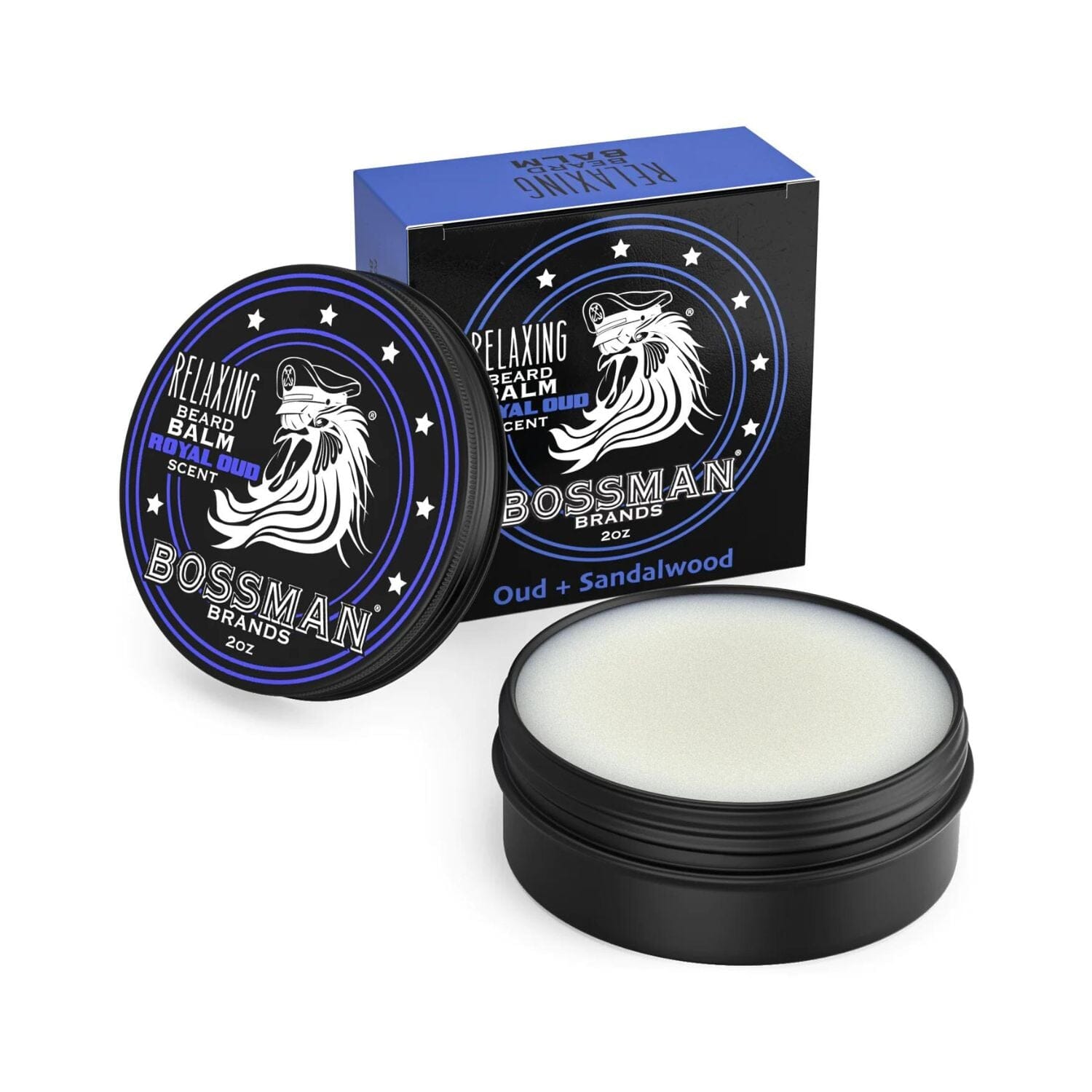 Bossman Relaxing Beard Balm (2oz) - Scent Options Beard Balms Bossman Royal Oud