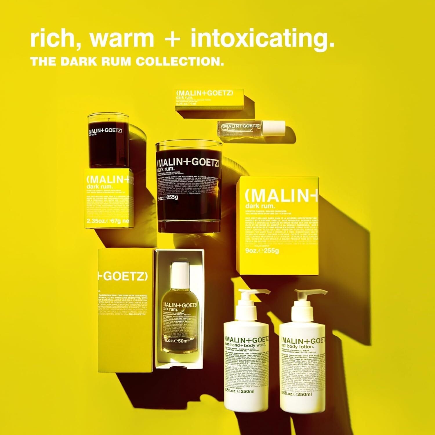 (Malin+Goetz) Rum Hand + Body Wash (Size Options) Shower Gels & Washes (Malin+Goetz)