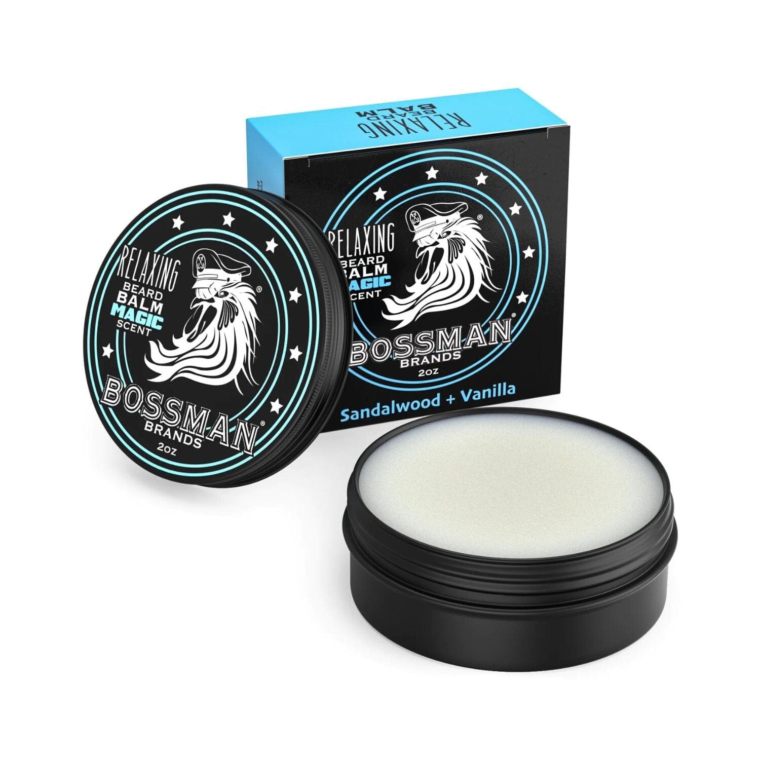 Bossman Relaxing Beard Balm (2oz) - Scent Options Beard Balms Bossman Magic