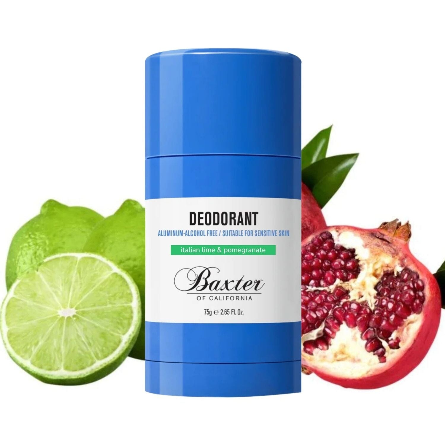 Baxter of California Deodorant - Italian Lime & Pomegranate Essence (75g) Deodorants & Antiperspirants Baxter Of California