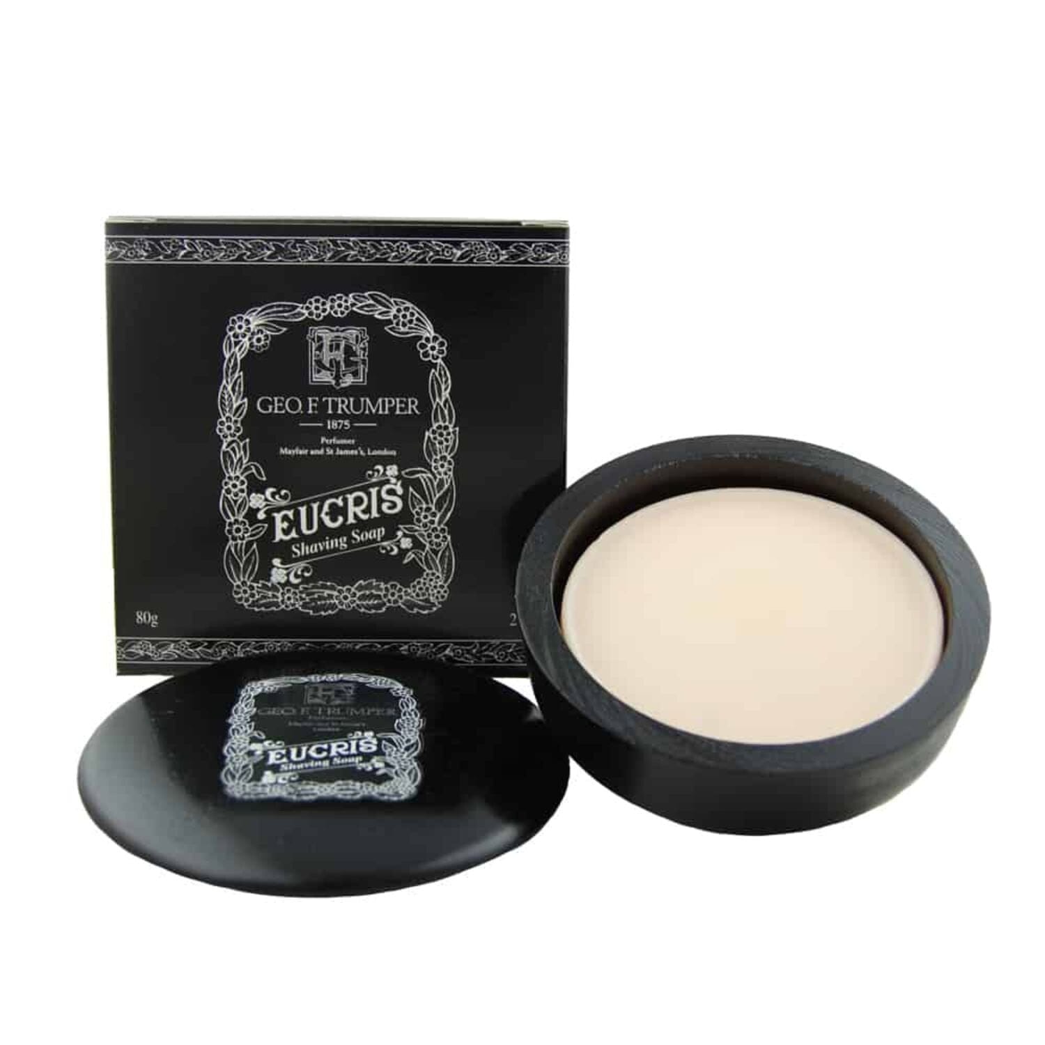 Geo. F. Trumper Eucris Hard Shaving Soap (80g) Shaving Soaps Geo. F. Trumper Soap With Bowl