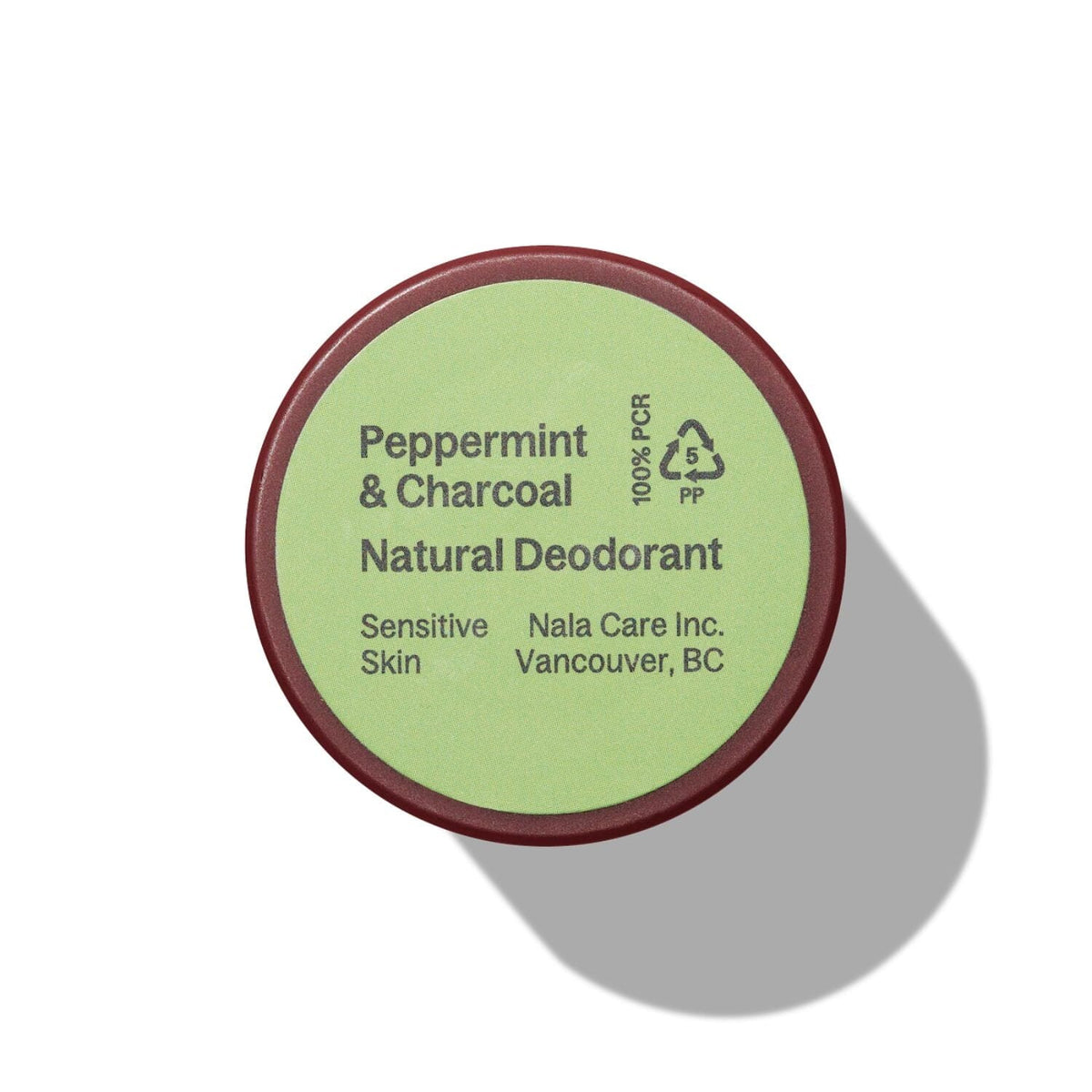 Nala Sensitive Skin Natural Deodorant - Peppermint & Activated Charcoal (60g) Deodorants & Antiperspirants Nala
