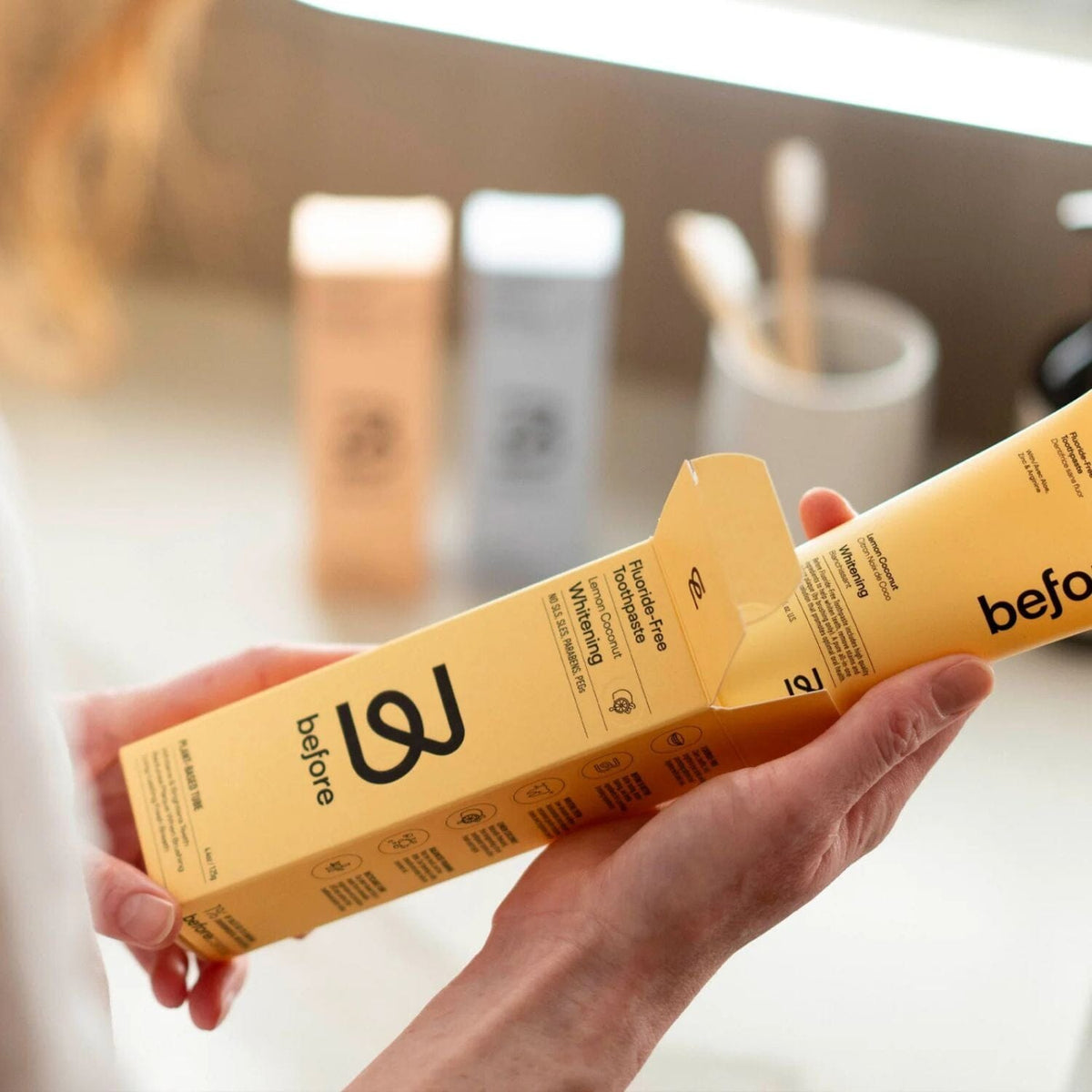 Before Fluoride-Free Whitening Toothpaste - Cinnamon Orange (100ml) Oral Care Before Toothpaste