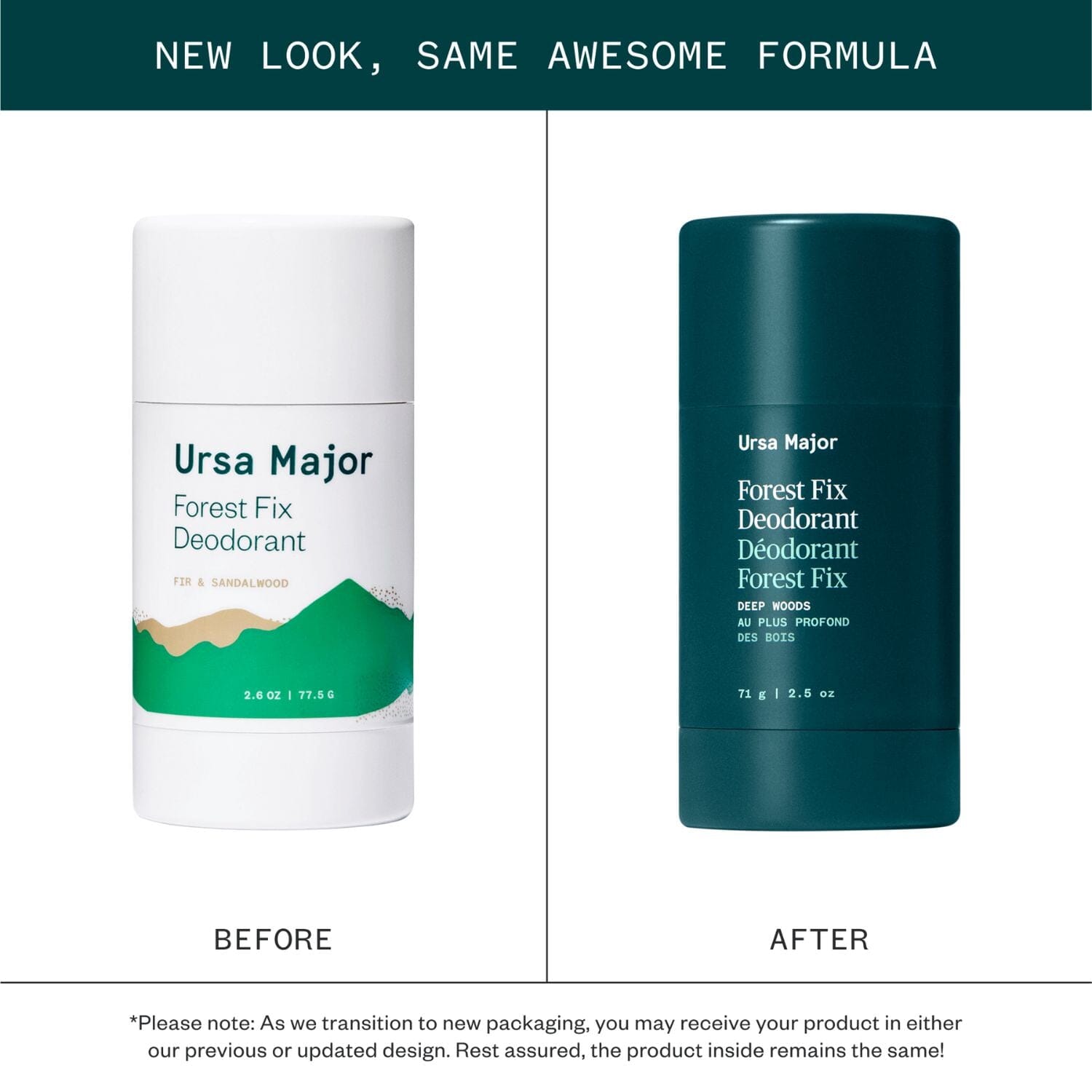 Ursa Major Forest Fix Deodorant (77.5g) Deodorants & Antiperspirants Ursa Major