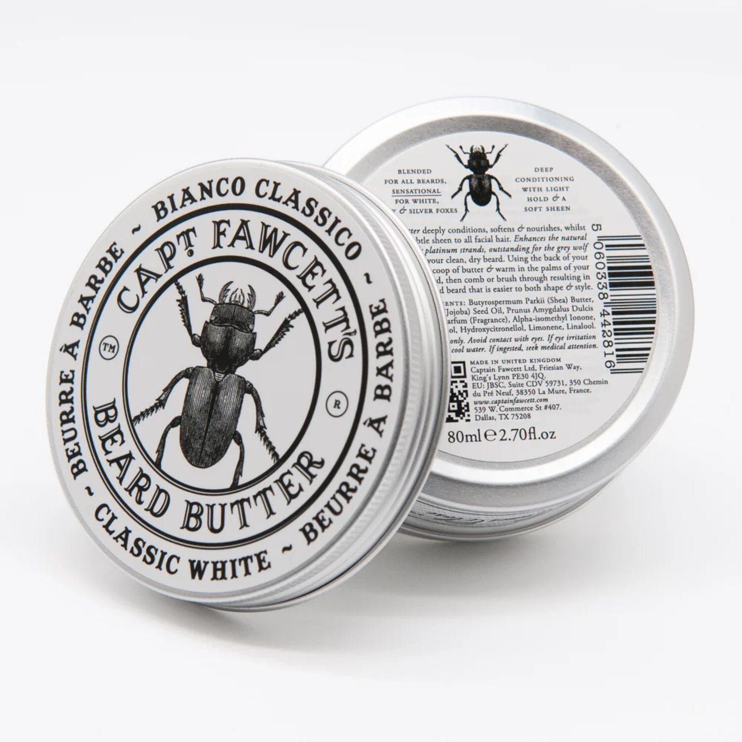 Captain Fawcett's Bianco Classico Beard Butter (80ml) Beard Creams Capt. Fawcett