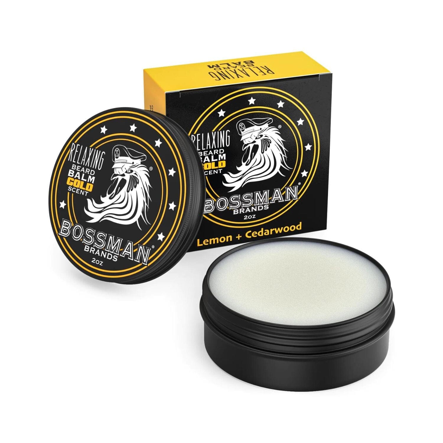 Bossman Relaxing Beard Balm (2oz) - Scent Options Beard Balms Bossman Gold