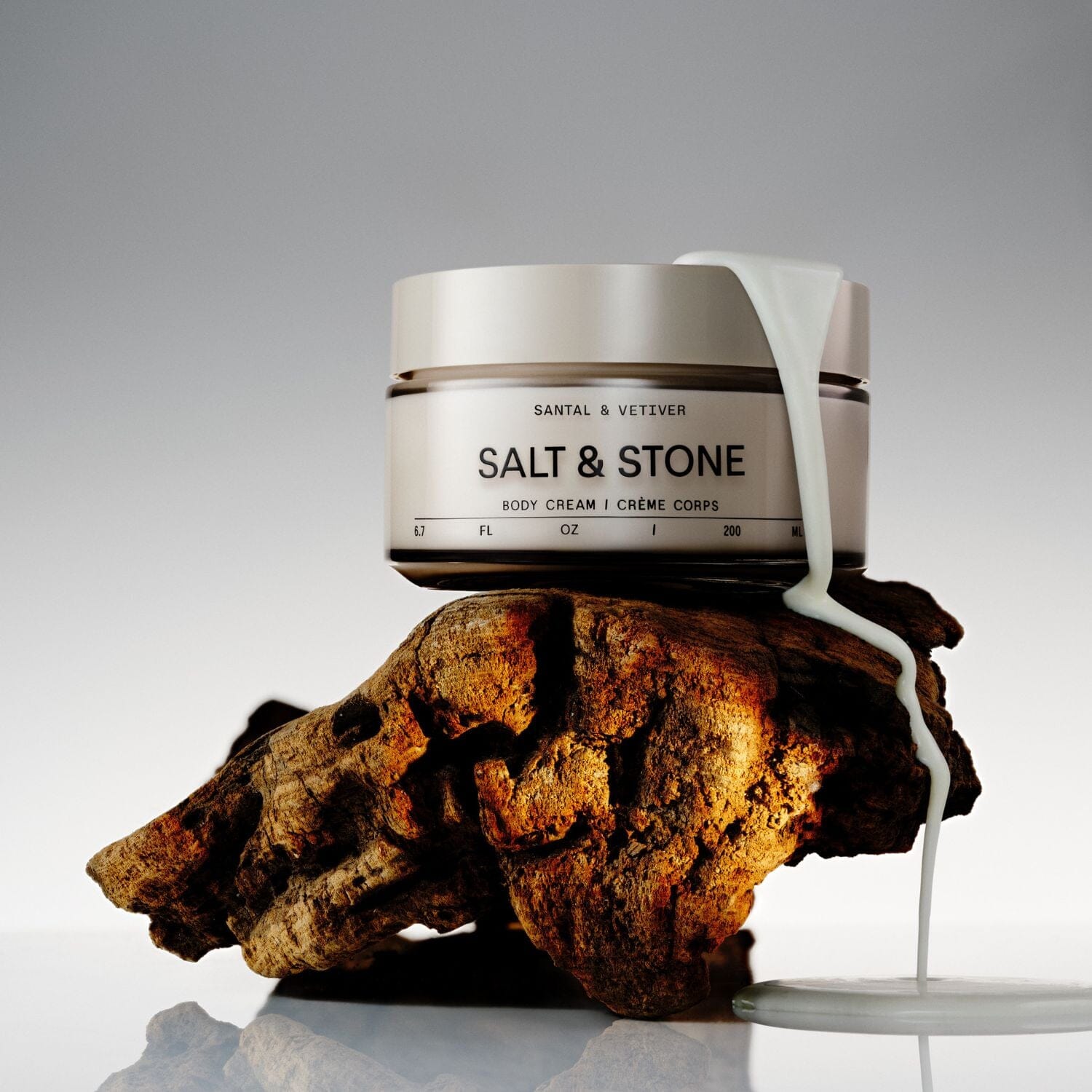 Salt & Stone Body Cream - Santal & Vetiver (200ml) Body Moisturizers Salt & Stone